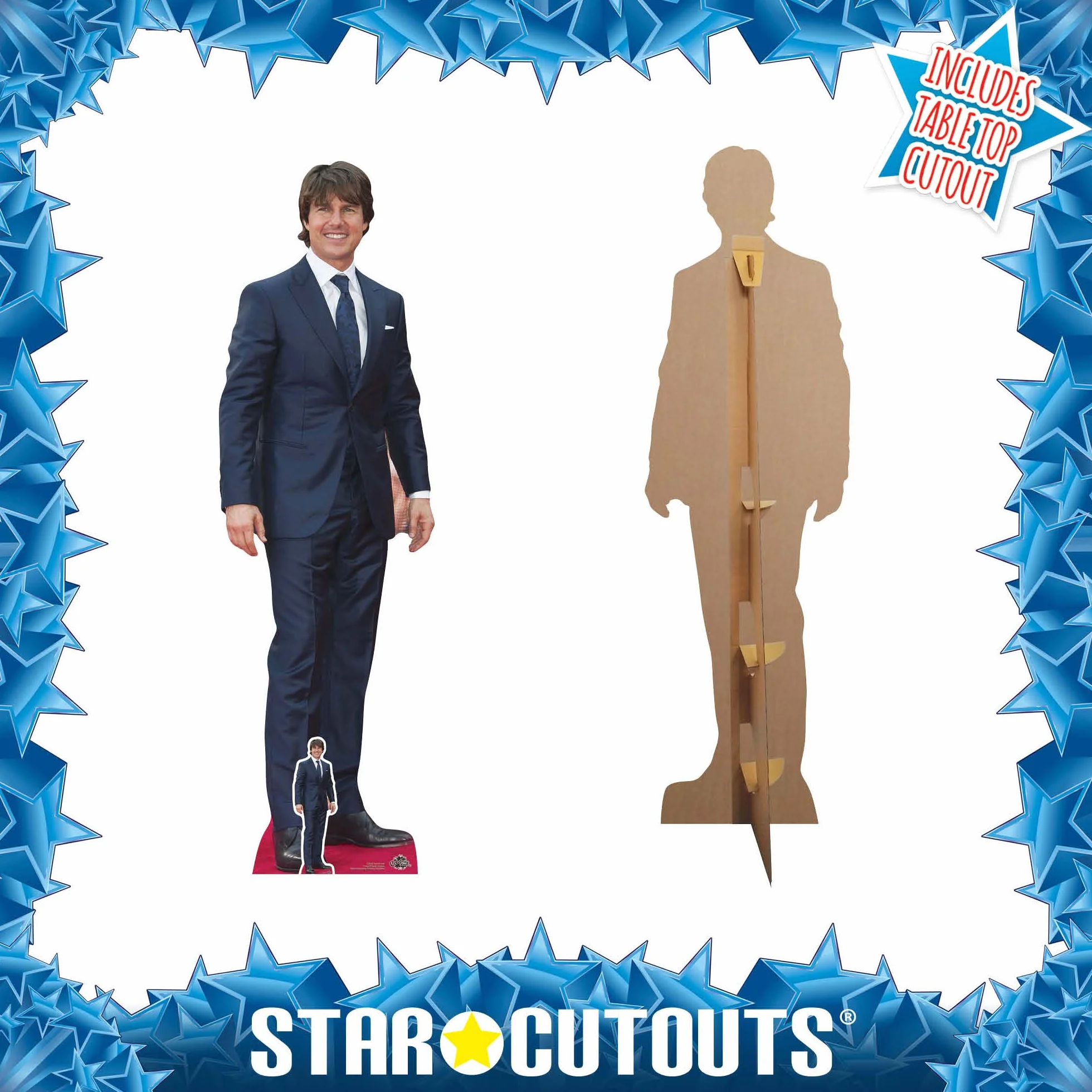 Star wycięcia Tom Cruise Life rozmiar karton, wielokolorowy