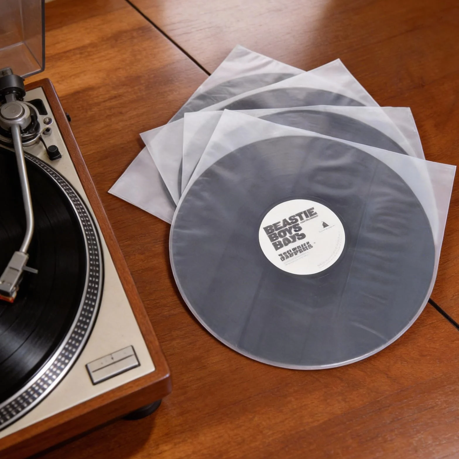 Stojak na płyty gramofonowe, skalowalny, w stylu retro, stojak na płyty winylowe, na 30-70 płyt LP, stojak na płyty CD, albumy, z 5 kieszeniami wewnętrznymi