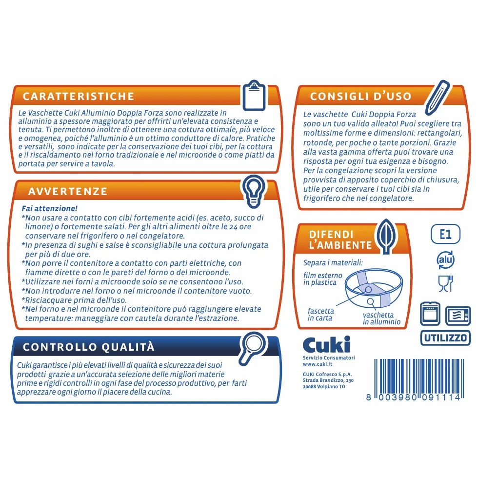 Cuki Aluminium tacki - Podwójna siła - pieczony kurczak [E1G] - 12 tac (Multipack)