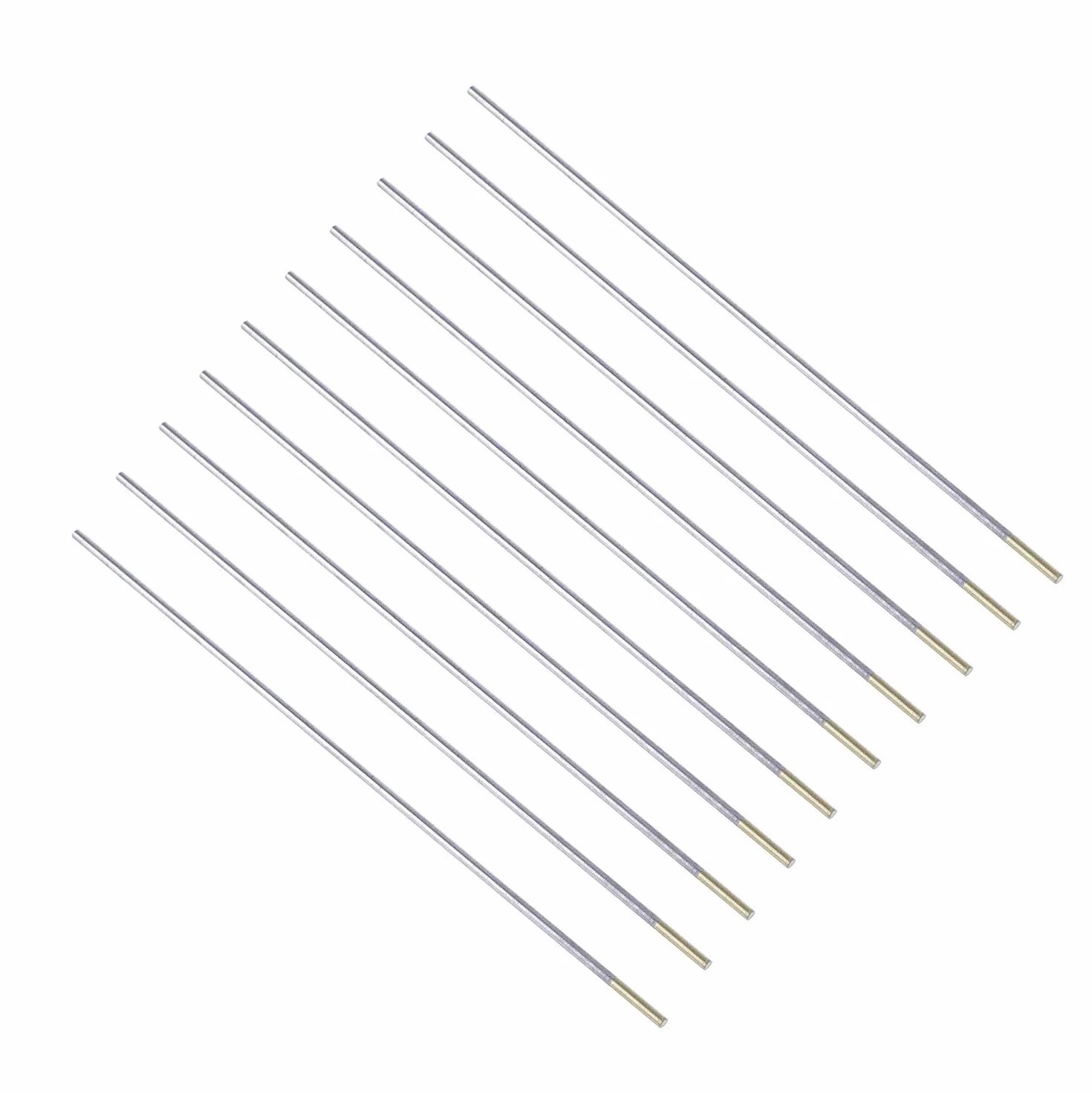TIG elektrody spawalnicze wolframowe, 1,5% lantanum, WL15 (złoty), 1,6 mm x 175 mm po 10 sztuk w opakowaniu