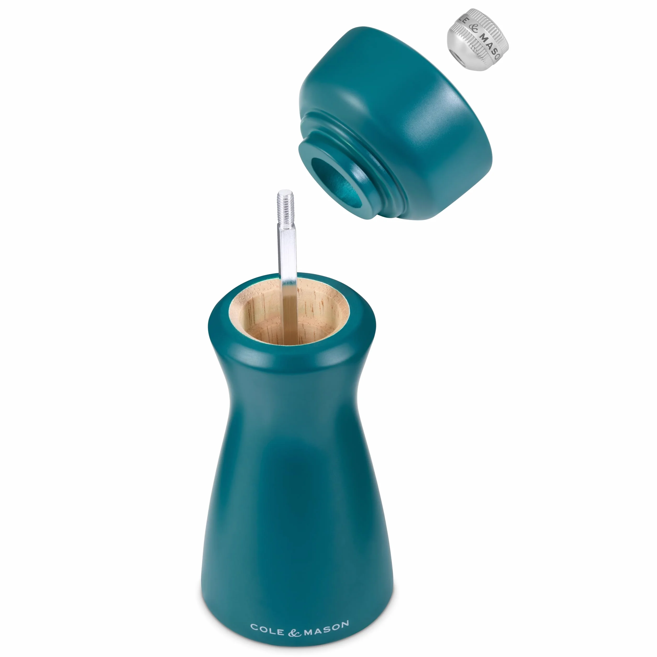 Cole & Mason Kenton młynek do soli i pieprzu, sól morska, regulowany mielenie, trwały mechanizm ceramiczny, zawiera 1 młynek, 15 cm