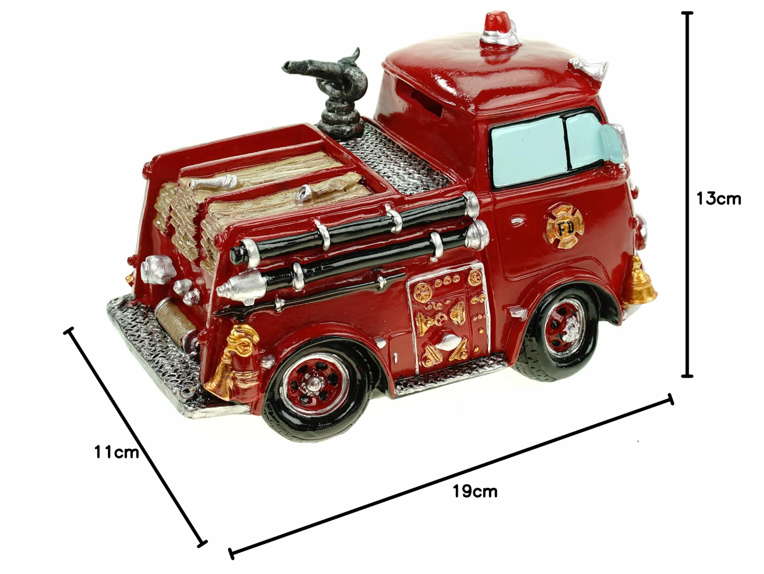 Retro Fire Engine skarbonka czerwona