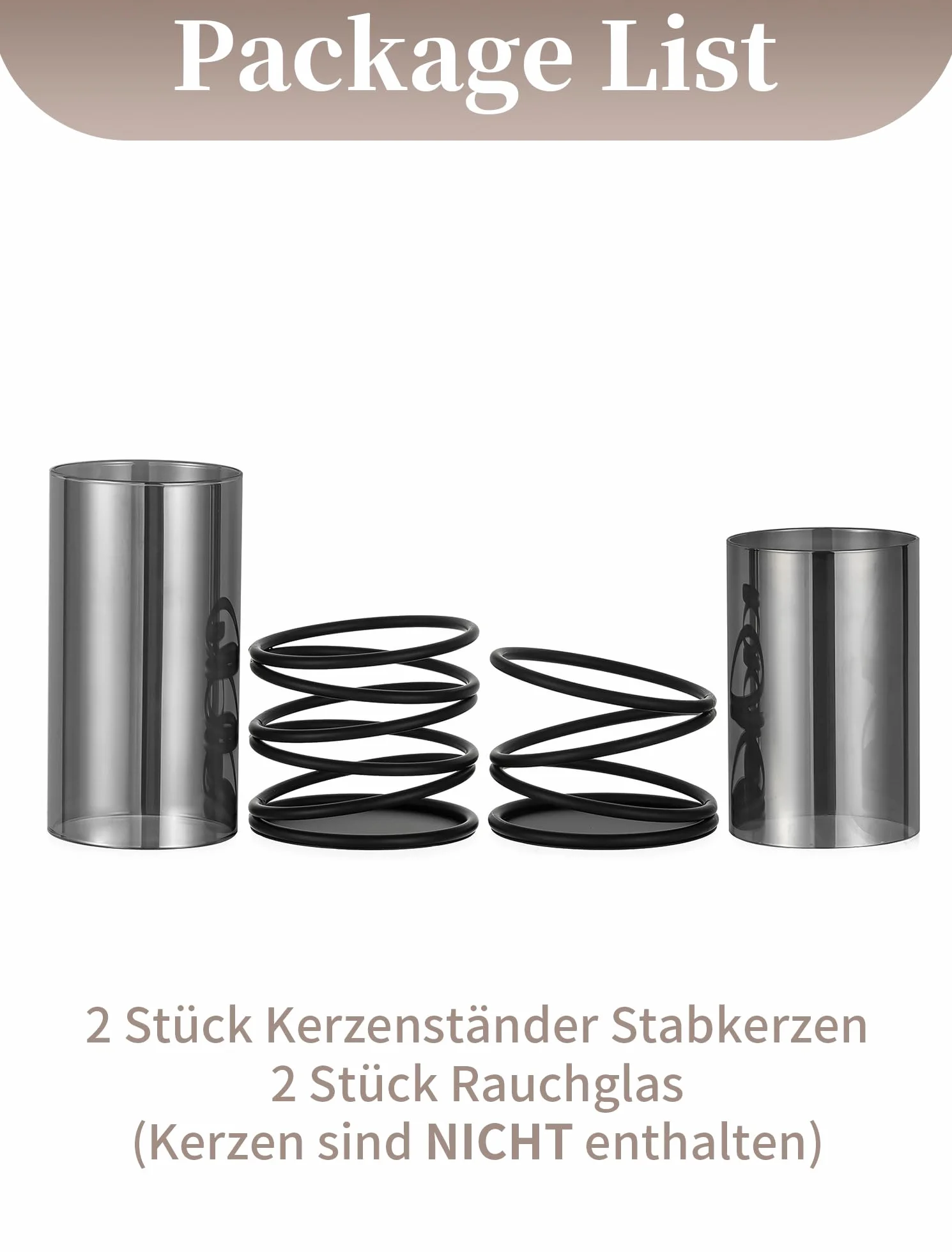 Sziqiqi świecznik z czarnym metalowym uchwytem na świecę z matowym szklanym cylindrem: nowoczesny świecznik na świece stołowe z szklanym lampionem do dekoracji stołu - zestaw 2 metalowych uchwytów na