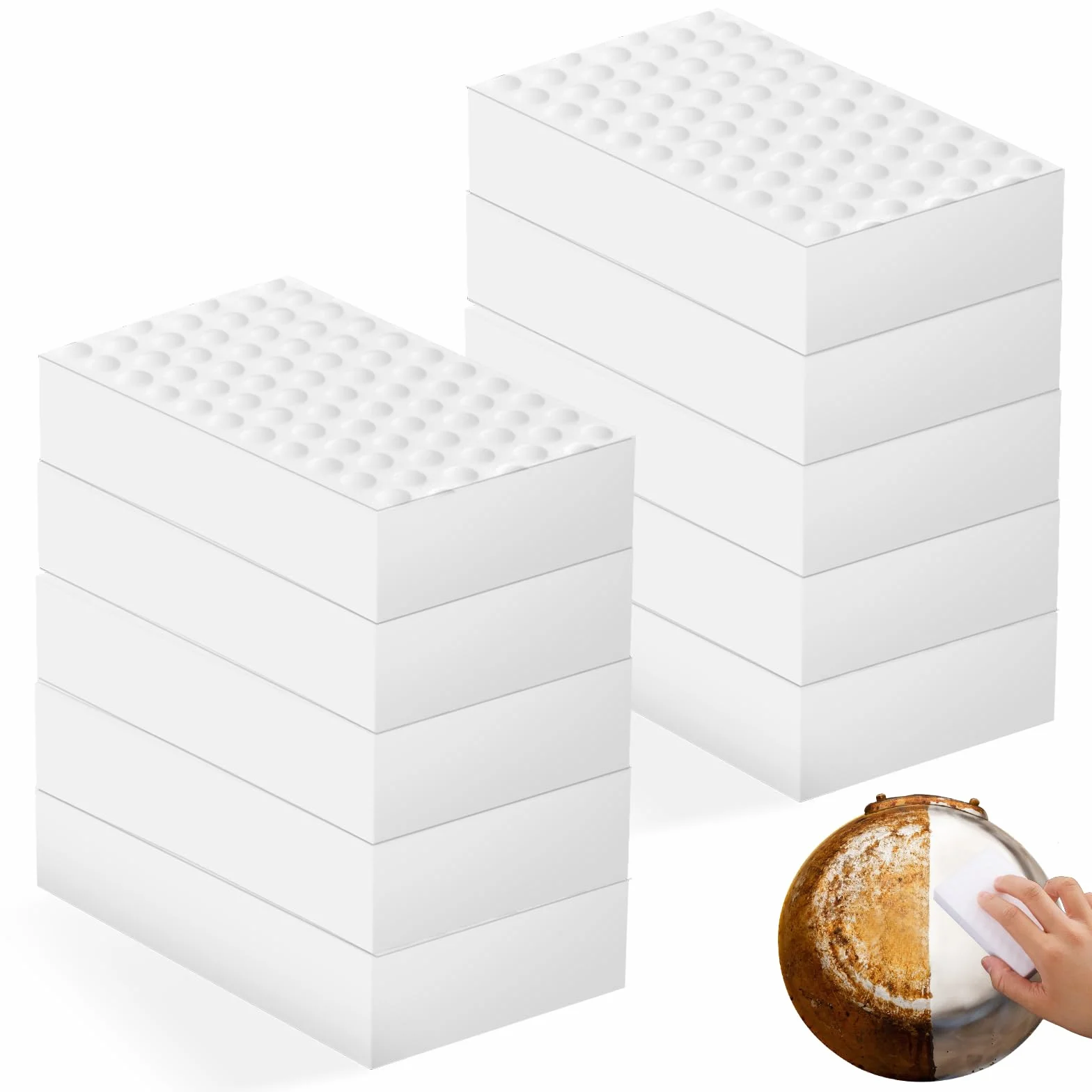 Gąbka do ścierania brudu, 10 sztuk, gąbka do ścierania, gąbka do czyszczenia ścian, magicznej gąbki do czyszczenia domu, kuchni, ściany, łazienki, podłóg, butów, 10 sztuk