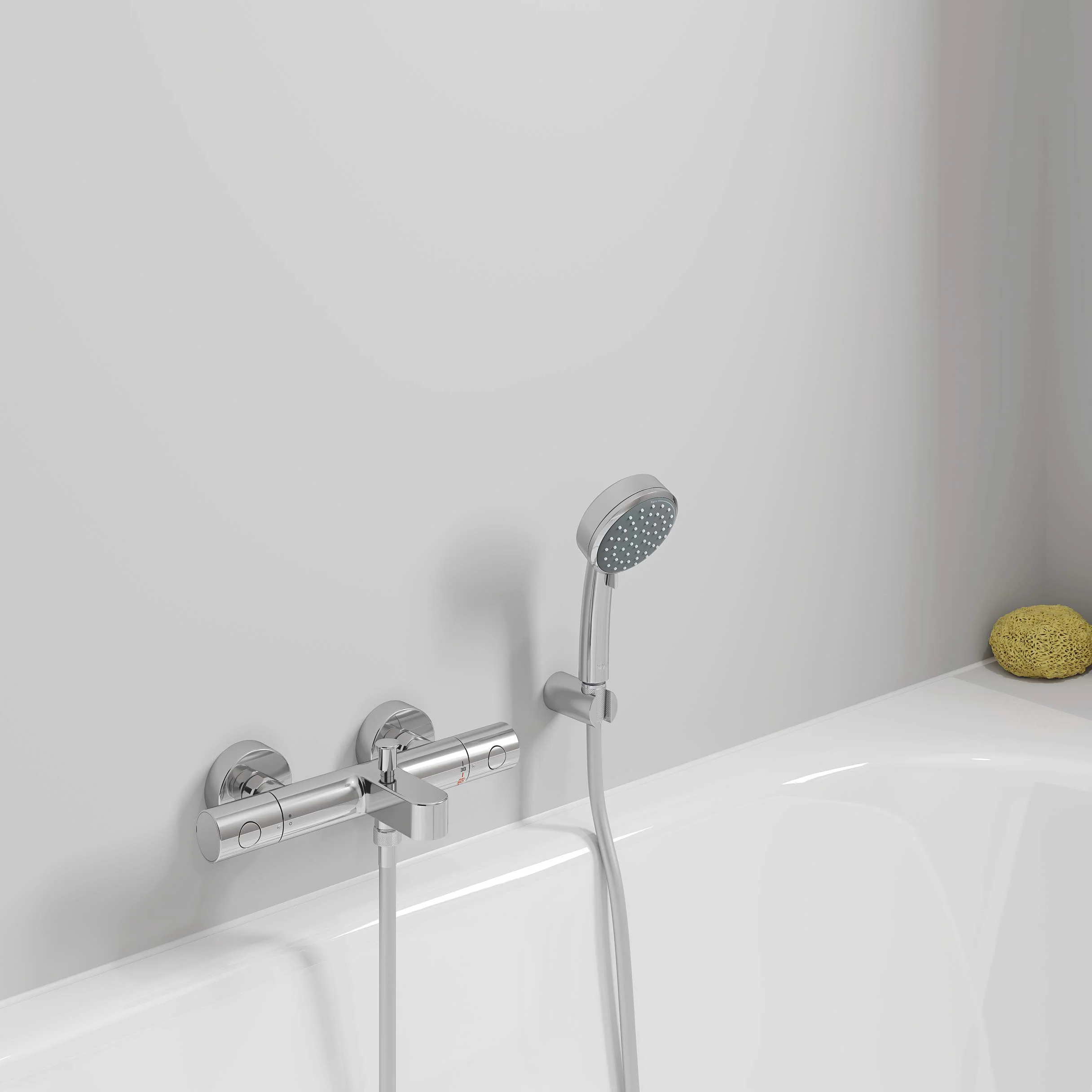 Grohe Precision Get Bateria Wannowa, Srebrny