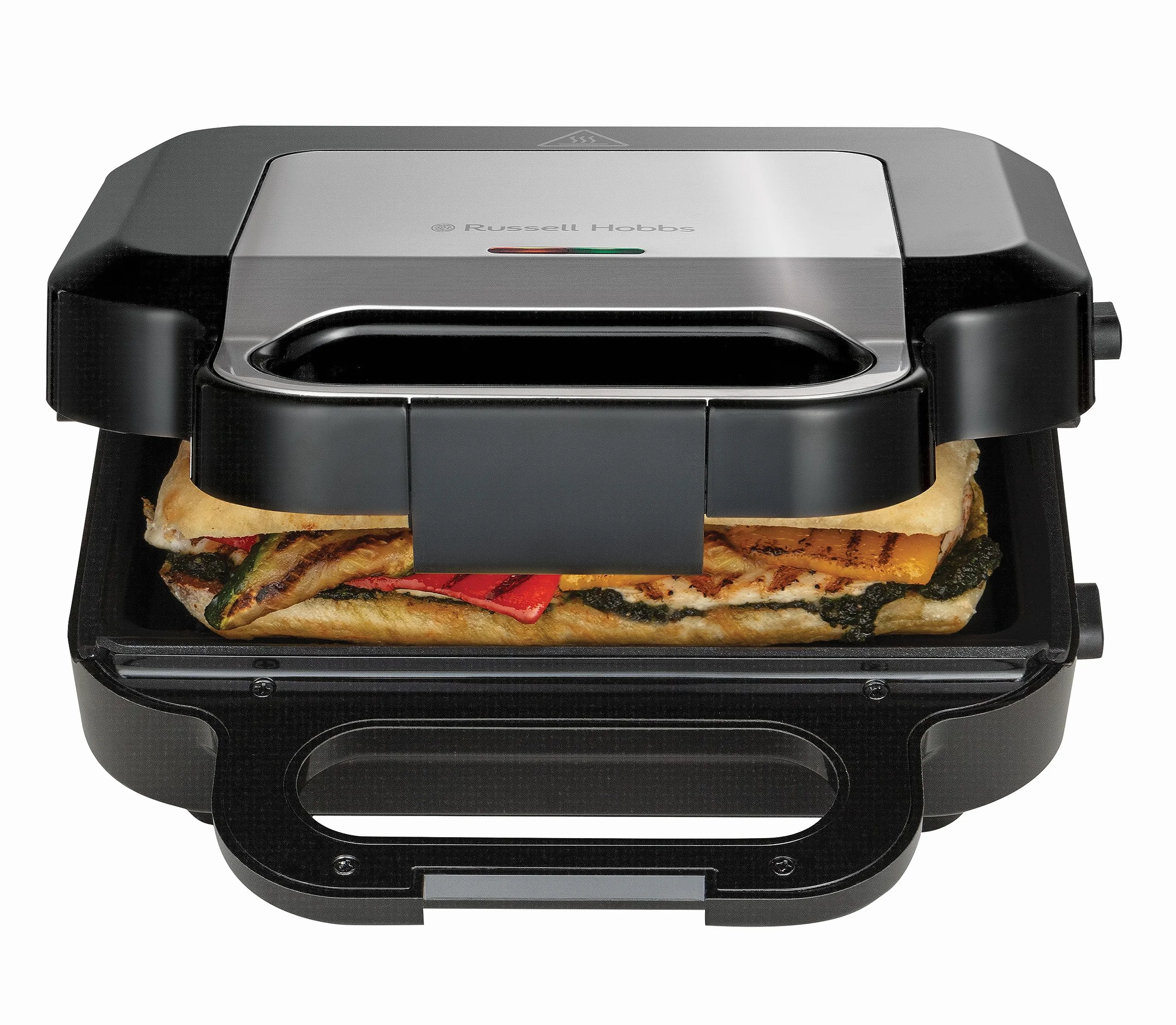 Russell Hobbs Opiekacz do kanapek 3w1 (opiekacz, gofrownica, grill), płyty można myć w zmywarce, głębokie płyty + powłoka nieprzywierająca, bez BPA, przechowywanie w pionie, 750W, Creations, 26810-56