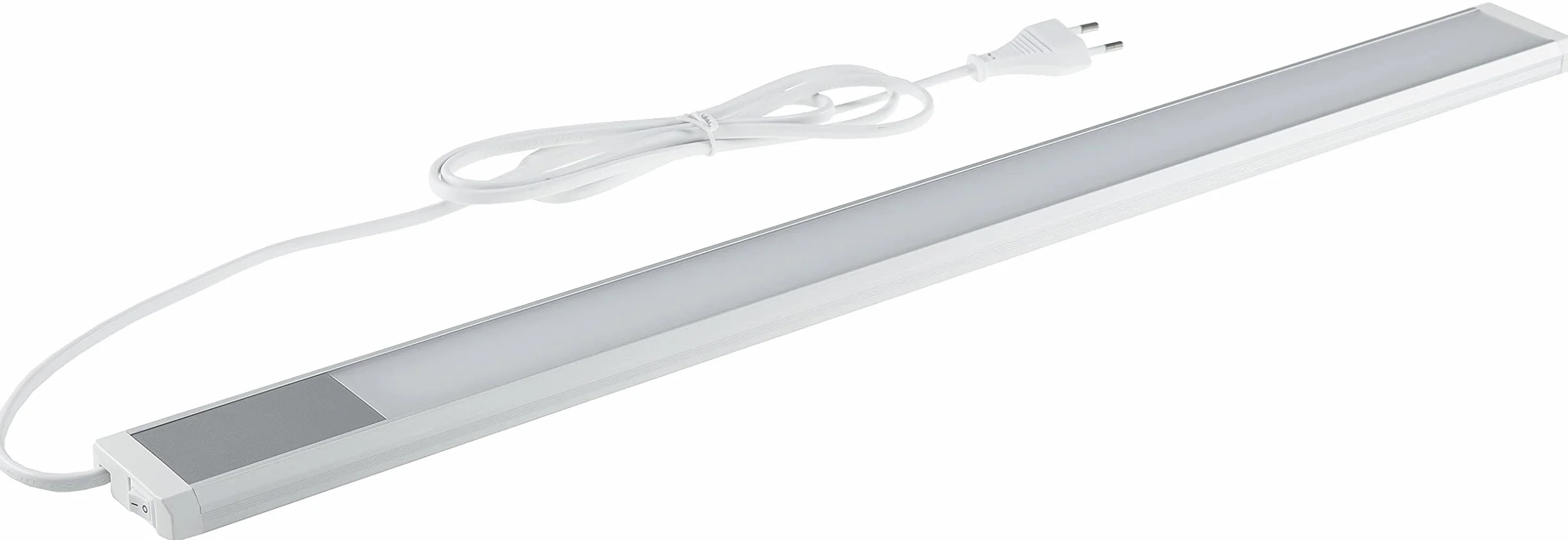 Listwa oświetleniowa LED podszafkowa 60 cm 10 W 1430 lumenów 1 szt. 230 V Kabel 1,5 m z włącznikiem oświetlenie powierzchni roboczej w kuchni neutralna biel
