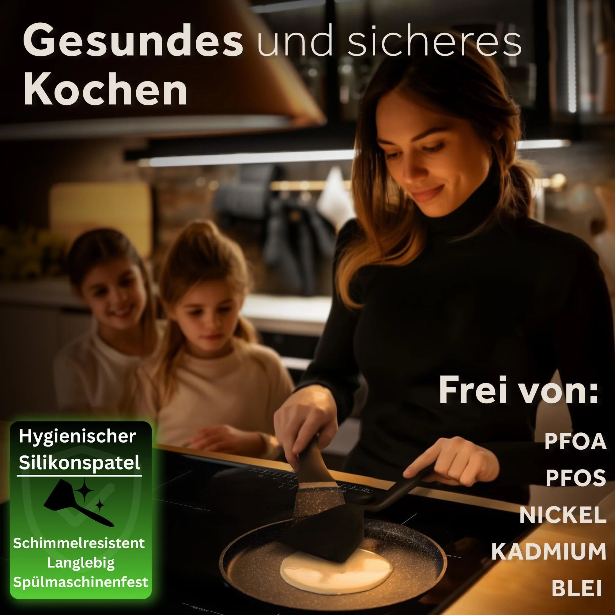 ZWIEGER Patelnia Naleśnikowa 26 cm - pełne dno ze stali nierdzewnej, do wszystkich rodzajów kuchenek w tym indukcyjnych