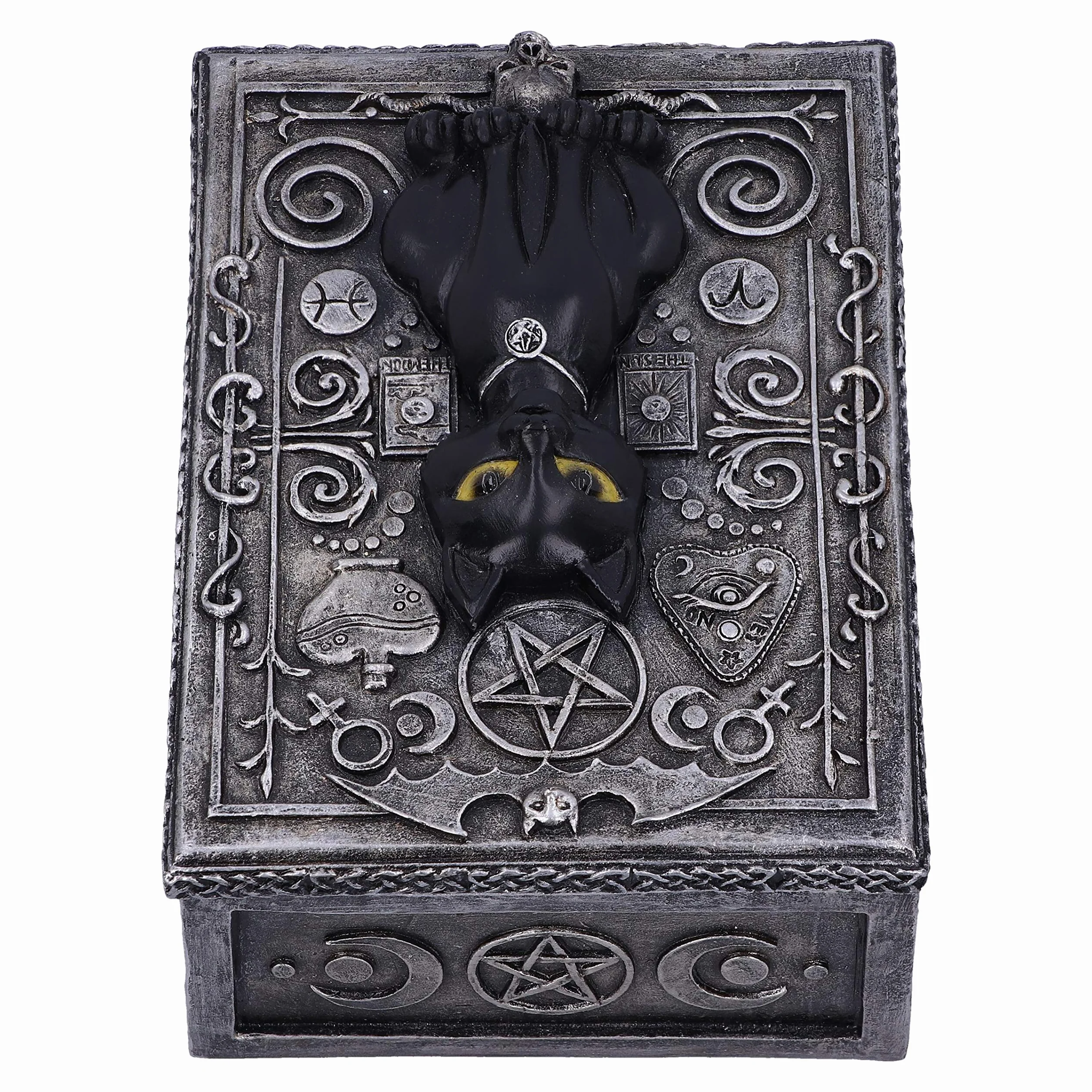 Nemesis Now Familiar Spell Black Cat Sigil pudełko na drobiazgi 13,7 cm