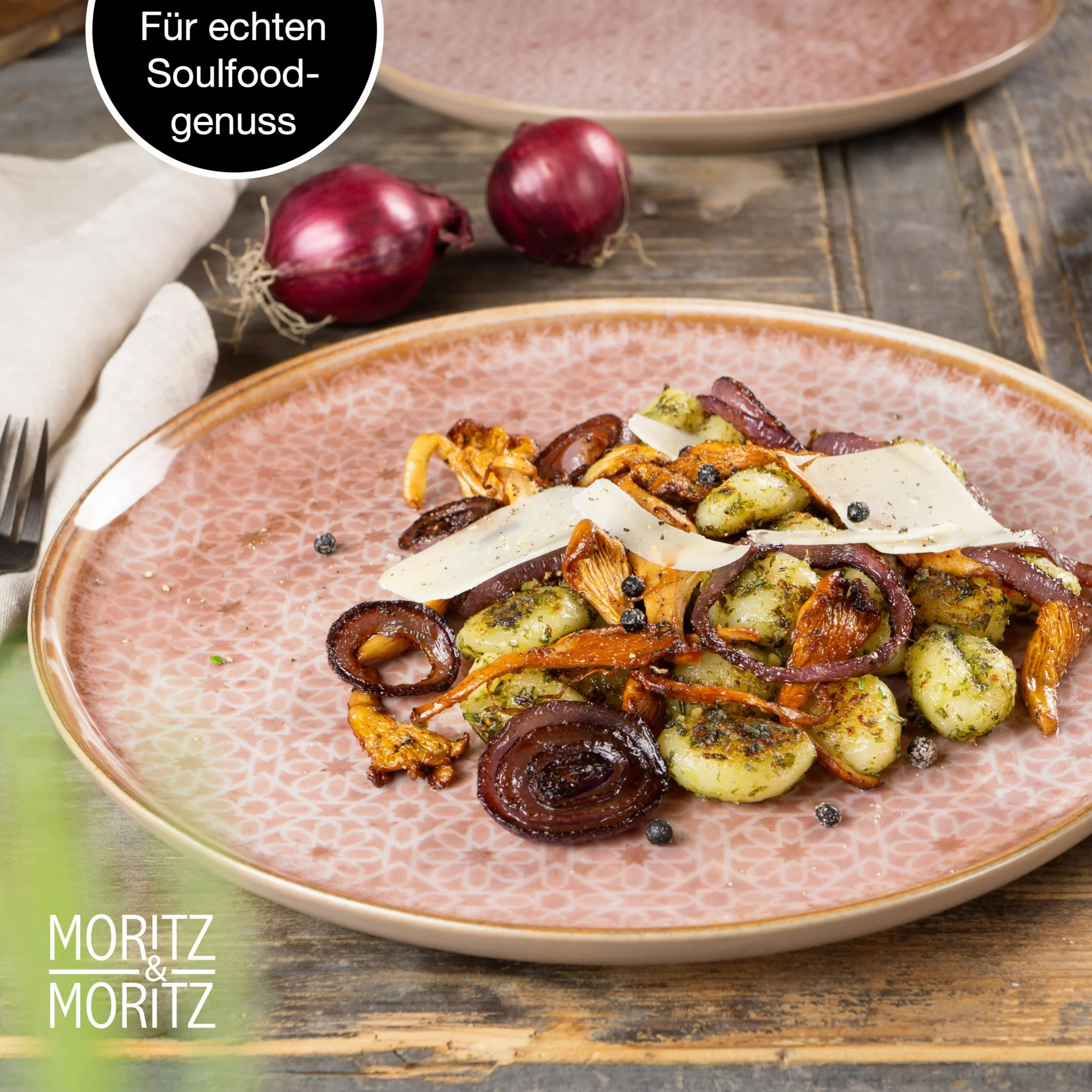 Moritz & Moritz TERRA 18-częściowy zestaw naczyń dla 6 osób – zestaw talerzy w delikatnym różowym kolorze z wysokiej jakości porcelany – zestaw naczyń dla 6 osób, każdy po 6 talerzy obiadowych,