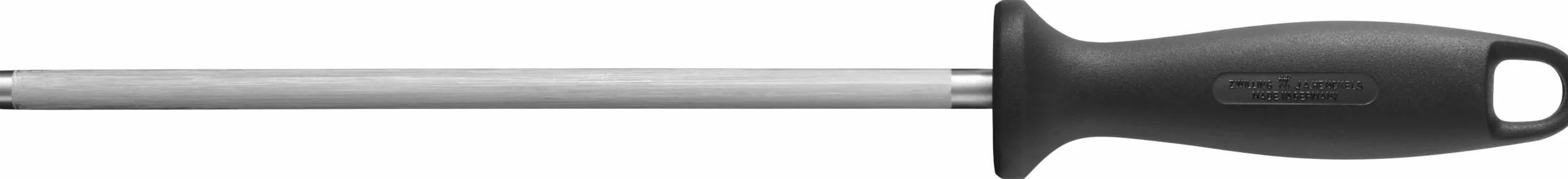 ZWILLING Wetzstahl Verchromt 23 cm Schwarzer Kunststoffgriff