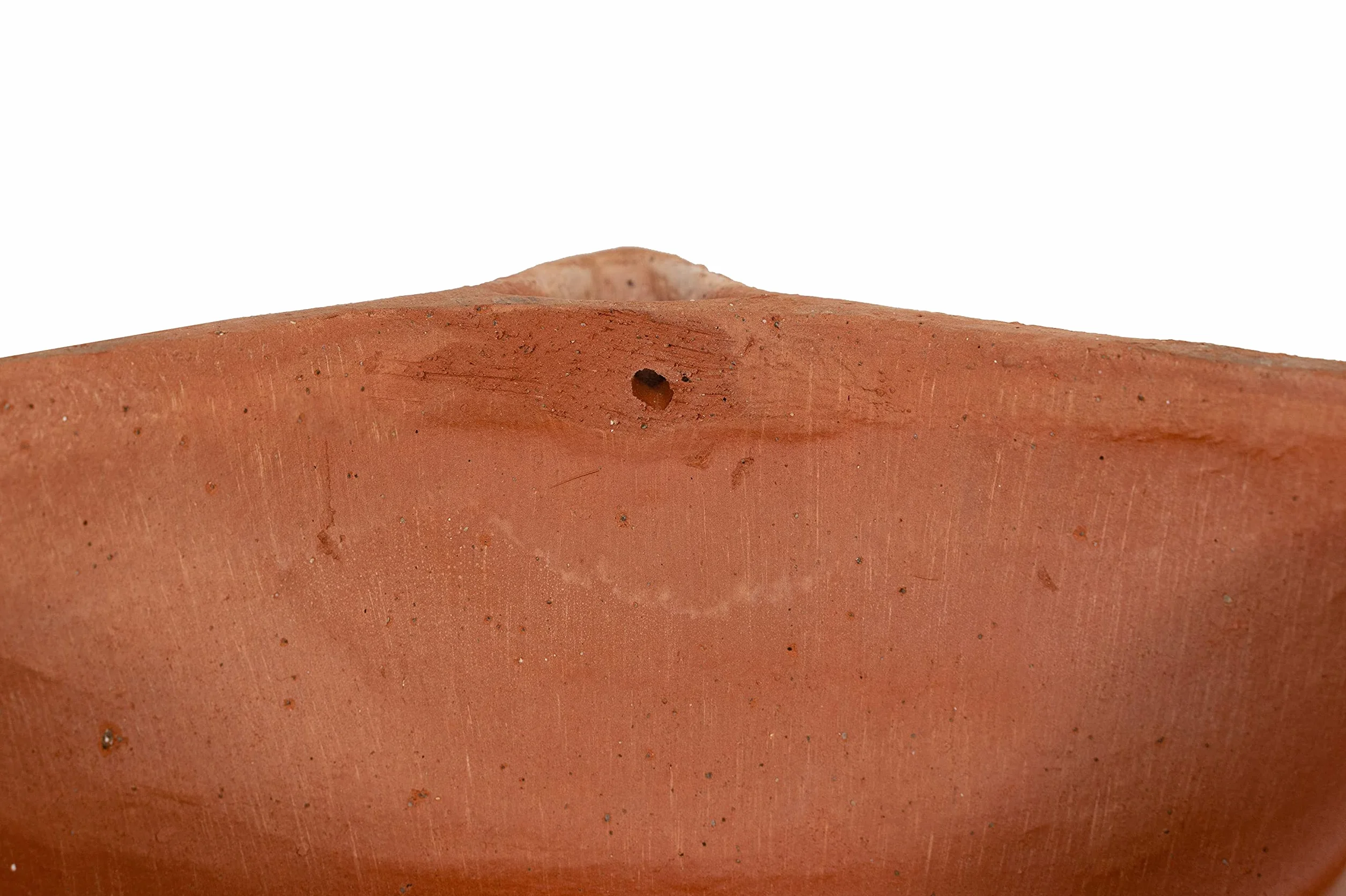 Biscottini Latarnia zewnętrzna z terakoty, L25 x PR10 x H36 cm, latarnia zewnętrzna, świecznik wyprodukowany we Włoszech, lampiony do oświetlenia ogrodu, dekoracja ogrodowa