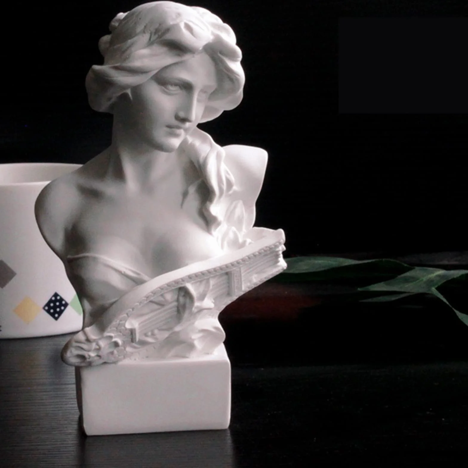 Figurka z żywicy, popiersie, 15 cm, mitologia grecka, Artemida, popiersie, figurka do domu, ozdoba, biura, regału, dekoracja, szkic, praktyka, DIY, sztuka, prezent, Artemis