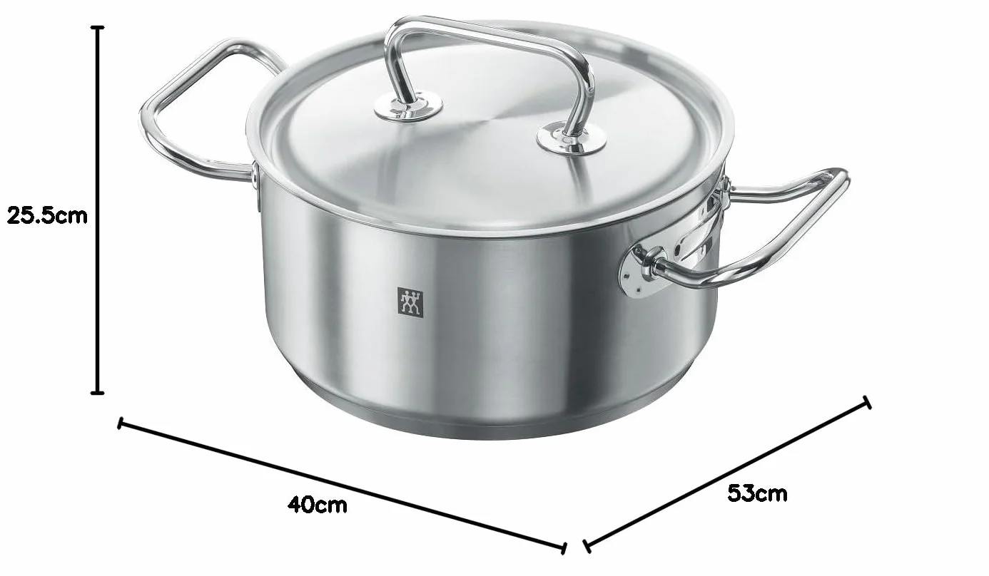 ZWILLING Kochtopf-Set, 5-tlg., 4 Deckel, Induktionsgeeignet, Edelstahl, Twin Classic