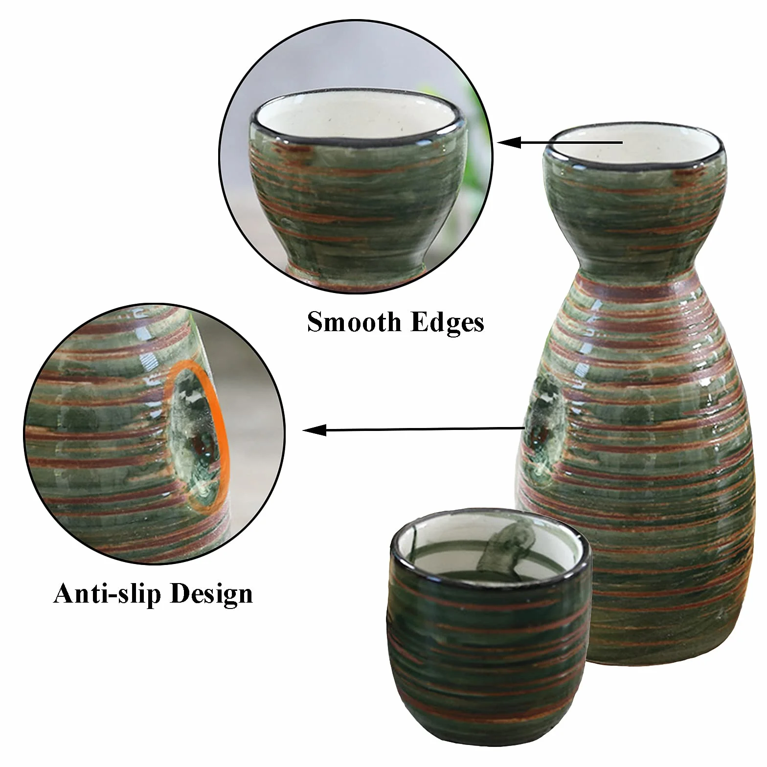 Zestaw 5 japońskich kubków do sake z kwiatem wiśni, japońskie ceramiczne kubki do sake, używane w niektórych japońskich restauracjach herbacianych, gospodarstwach domowych itd