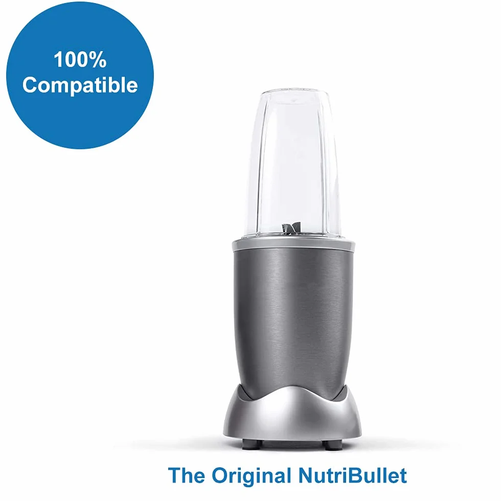 MMOBIEL Zamienny zestaw do wyciskarki emulgatorowej ostrza krzyżowe do NutriBullet, 600/900 W, szary, w zestawie tarcza ostrza