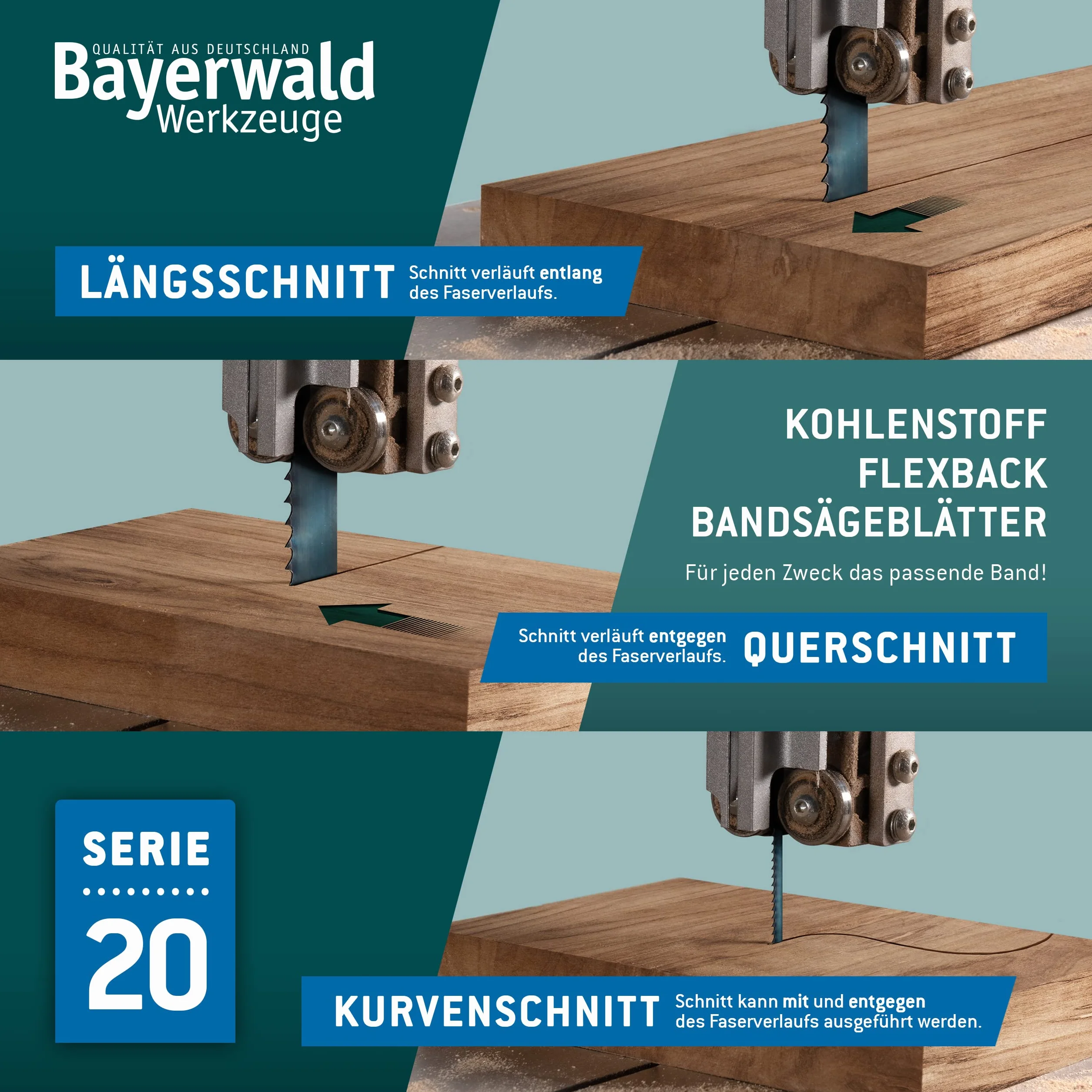 Bayerwald brzeszczot do piły taśmowej ze stali narzędziowej - 1810 x 6 x 0,36 x 6 / drewno, metale nieżelazne, tworzywo sztuczne, cienkie blachy/taśma do piły pasuje do Metabo BS4370 5370 5378