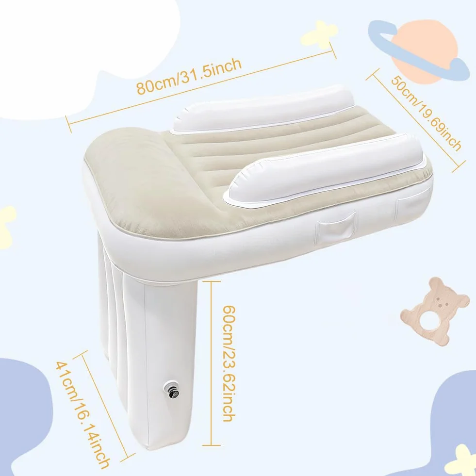 Air Baby nadmuchiwane łóżko samolotowe dla niemowląt z pompką powietrzną