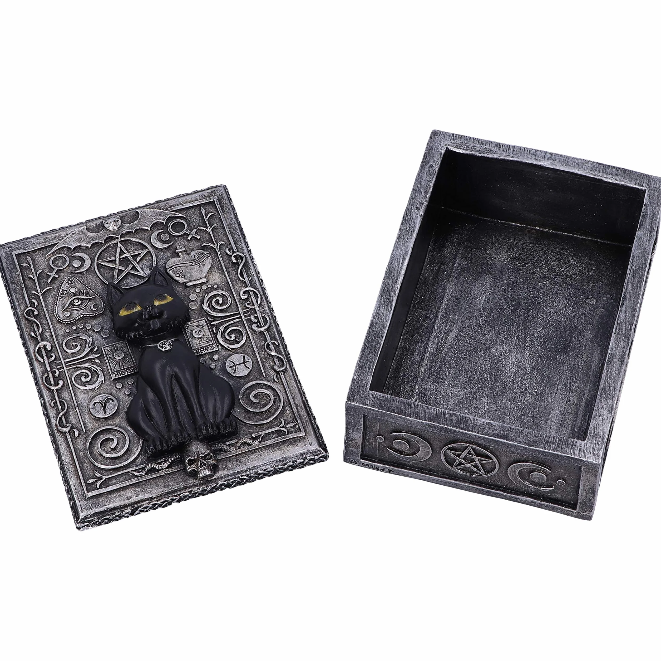 Nemesis Now Familiar Spell Black Cat Sigil pudełko na drobiazgi 13,7 cm