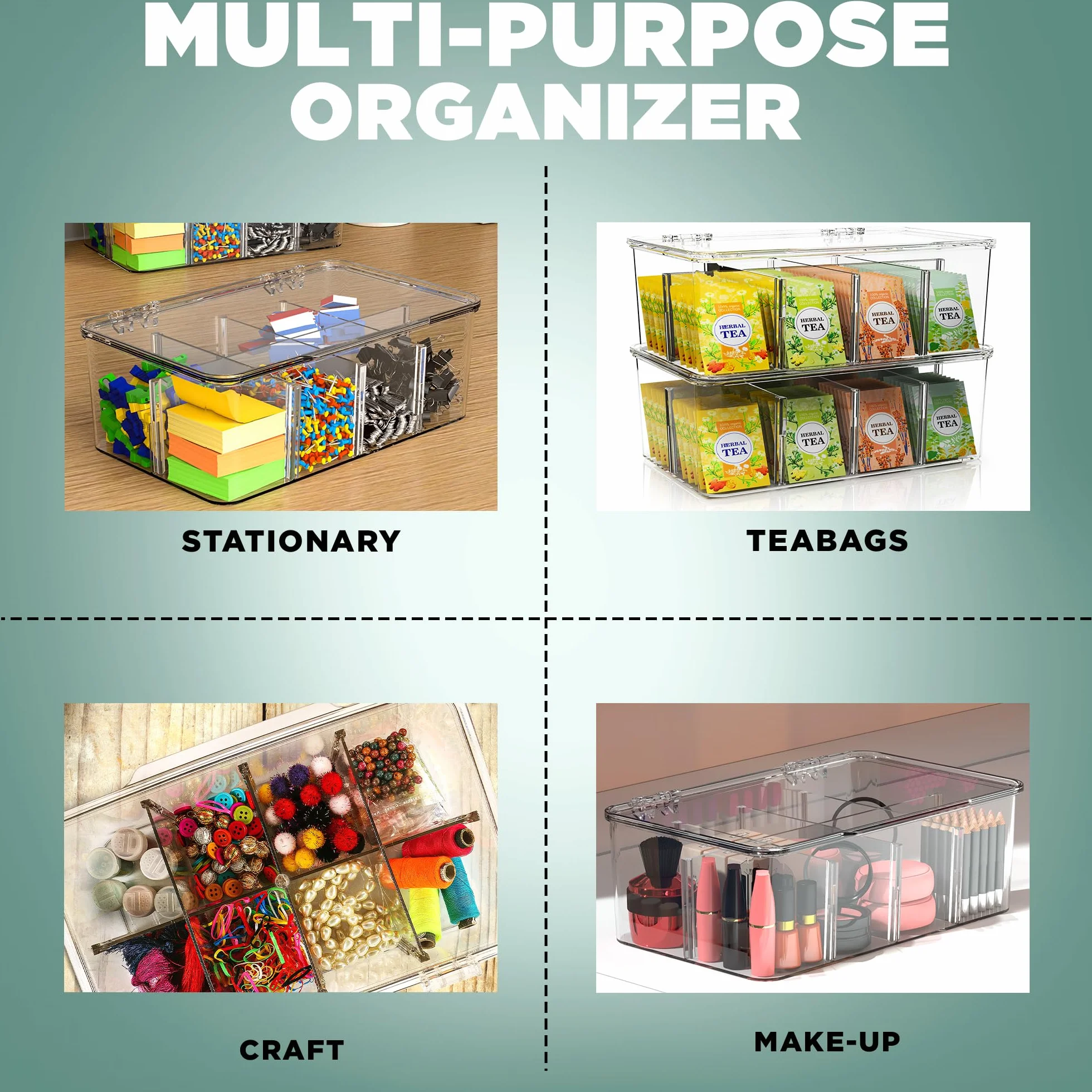 Kichly Organizer do torebek herbaty (3 opakowanie)