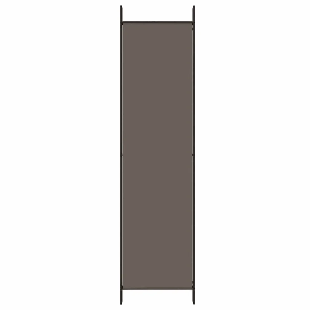 vidaXL Parawan 5-panelowy, antracytowy, 250x200 cm, tkanina, parawan pokojowy, przegroda, przegroda pokojowa, parawany pokojowe, przegrody
