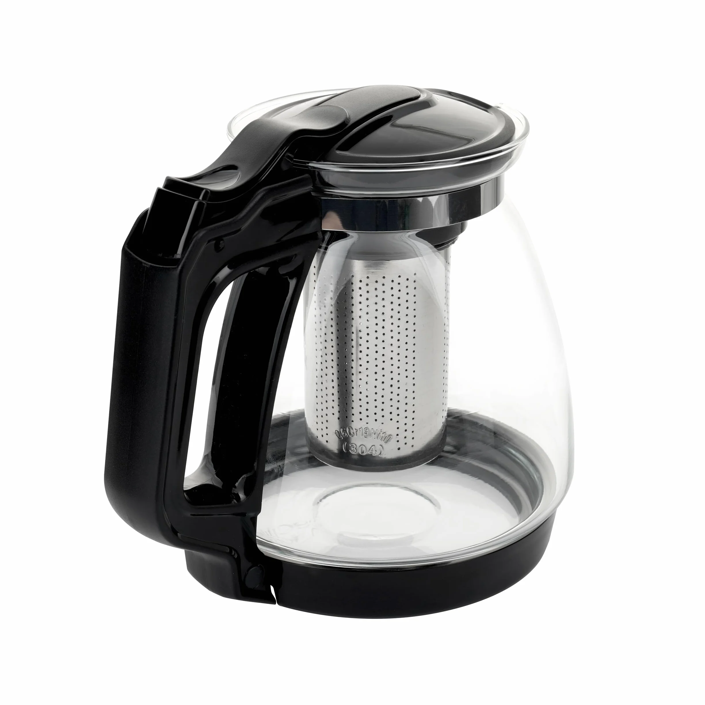 DMA-Z Dzbanek do herbaty, szklany dzbanek do herbaty, odporny na wysokie temperatury, z pokrywką, 1700 ml, dzbanek do herbaty z sitkiem, z sitkiem, szklanym dzbankiem do herbaty (1700 ml)