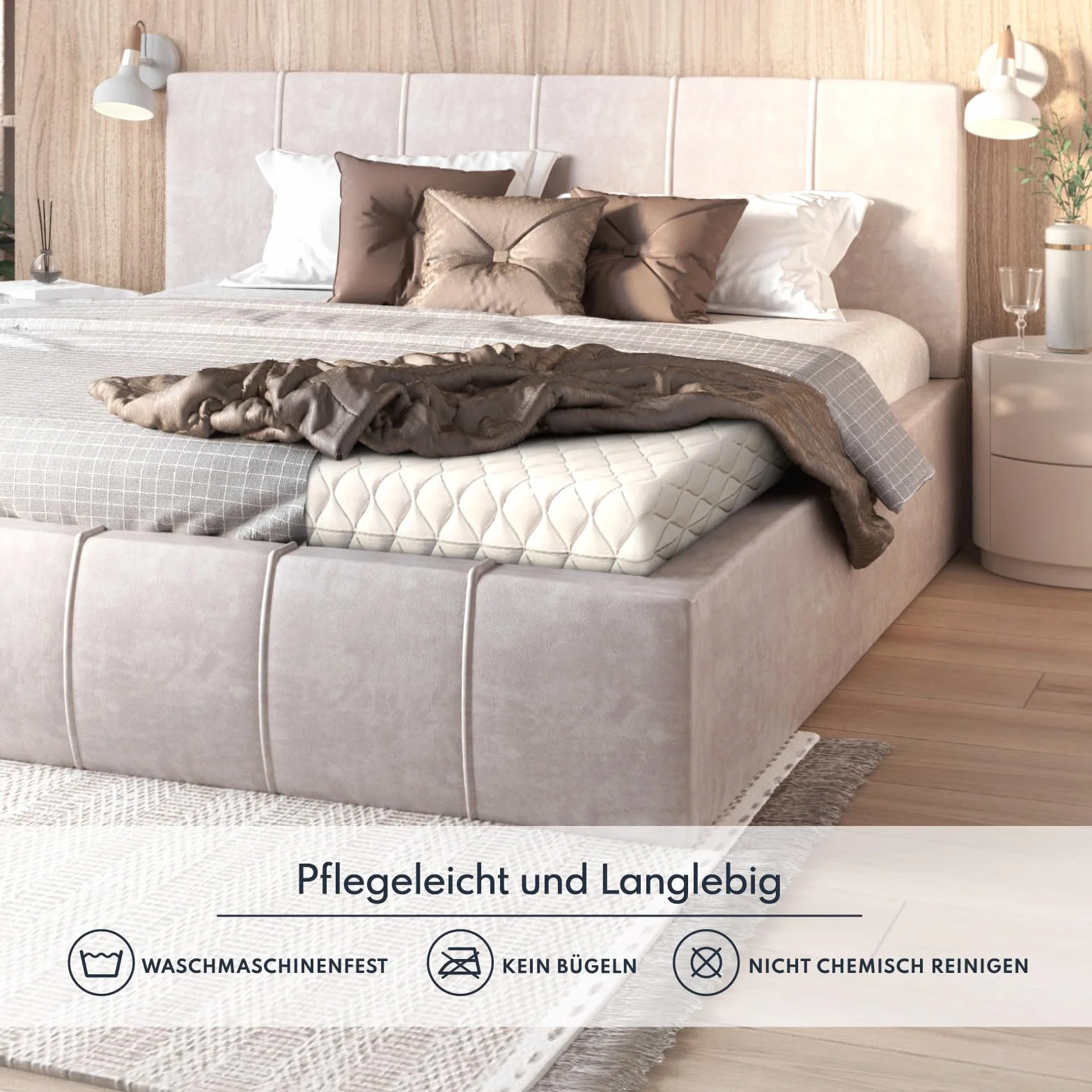 FDM Nakładka na materac KOKOS, 160 x 200 cm, stopień twardości H4, wysokość ok. 1 cm, nadaje się dla alergików, certyfikat Öko-Tex, kolor biały
