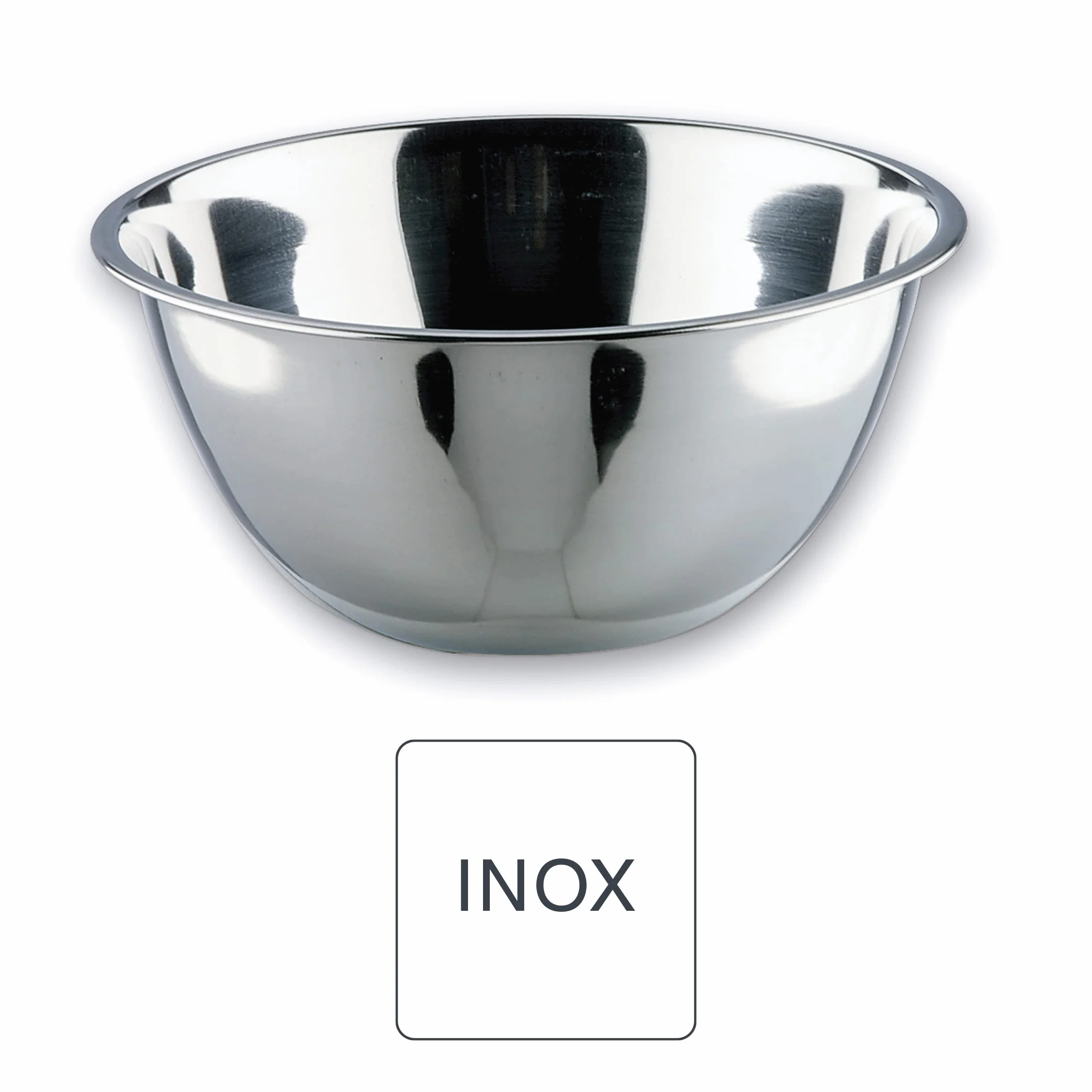 Lacor - 14019 - GARINOX stożkowa miska, miska na karmę, salaterka, pojemnik na żywność, stal nierdzewna, 20 cm, pojemność: 1,4 l, kolor srebrny