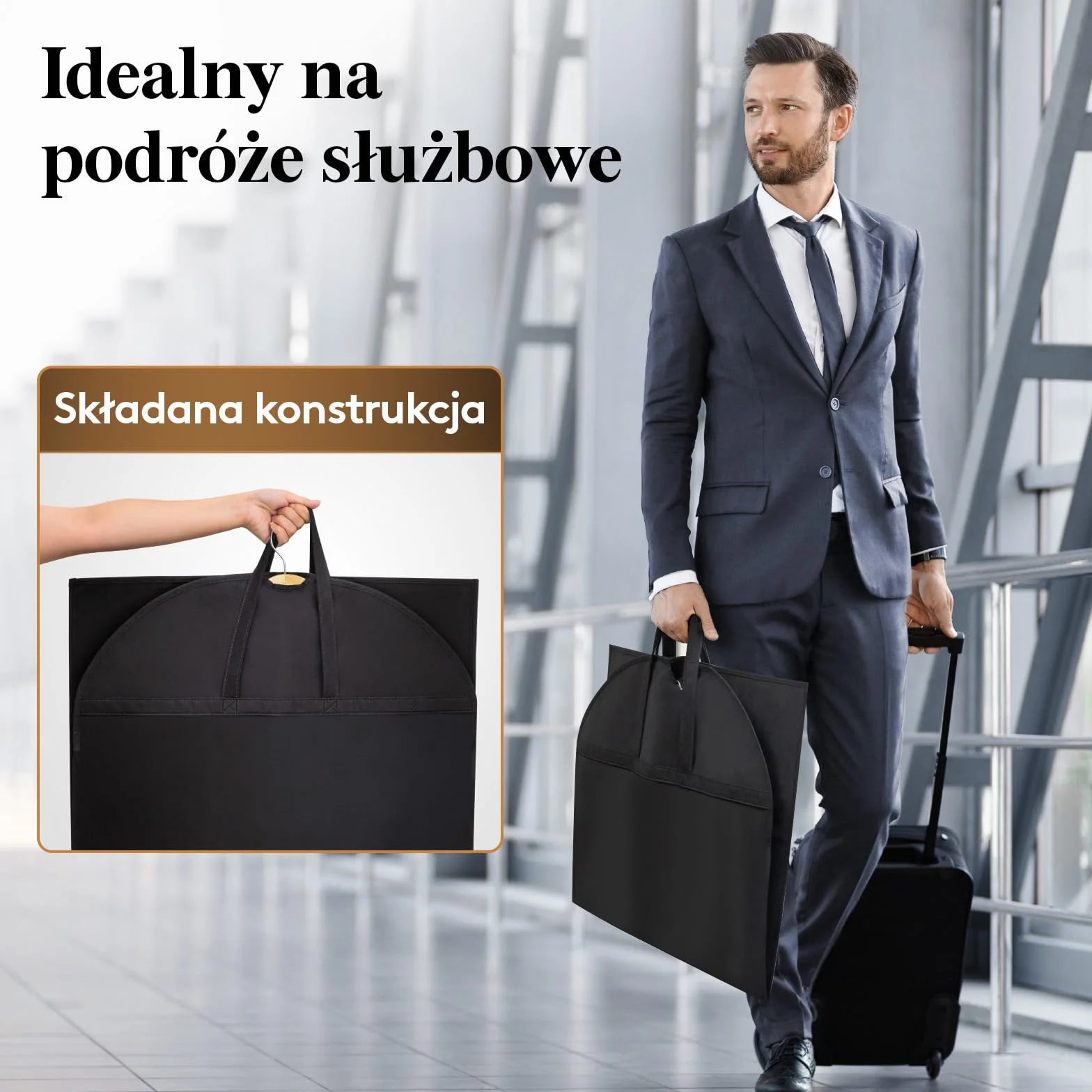 Lifewit Pokrowiec na Ubrania z 1 Workiem na Buty, Trwały Wodoodporny Pokrowiec Wiszący, Składane Etui do Przechowywania Odzieży do Szafy i Podróży, 100 x 60 cm, Zestaw 3 Sztuk