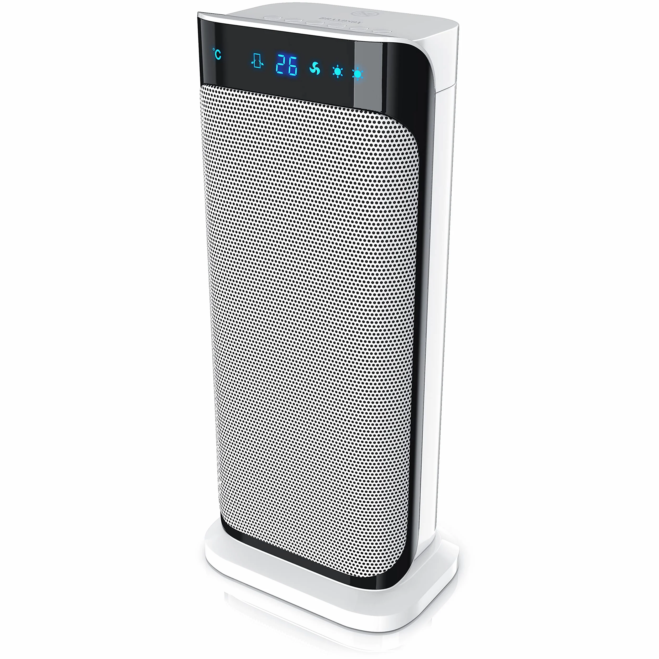Brandson Ceramiczny Termowentylator z Pilotem Zdalnego Sterowania, 2000W, 42 x 18 x 14 cm