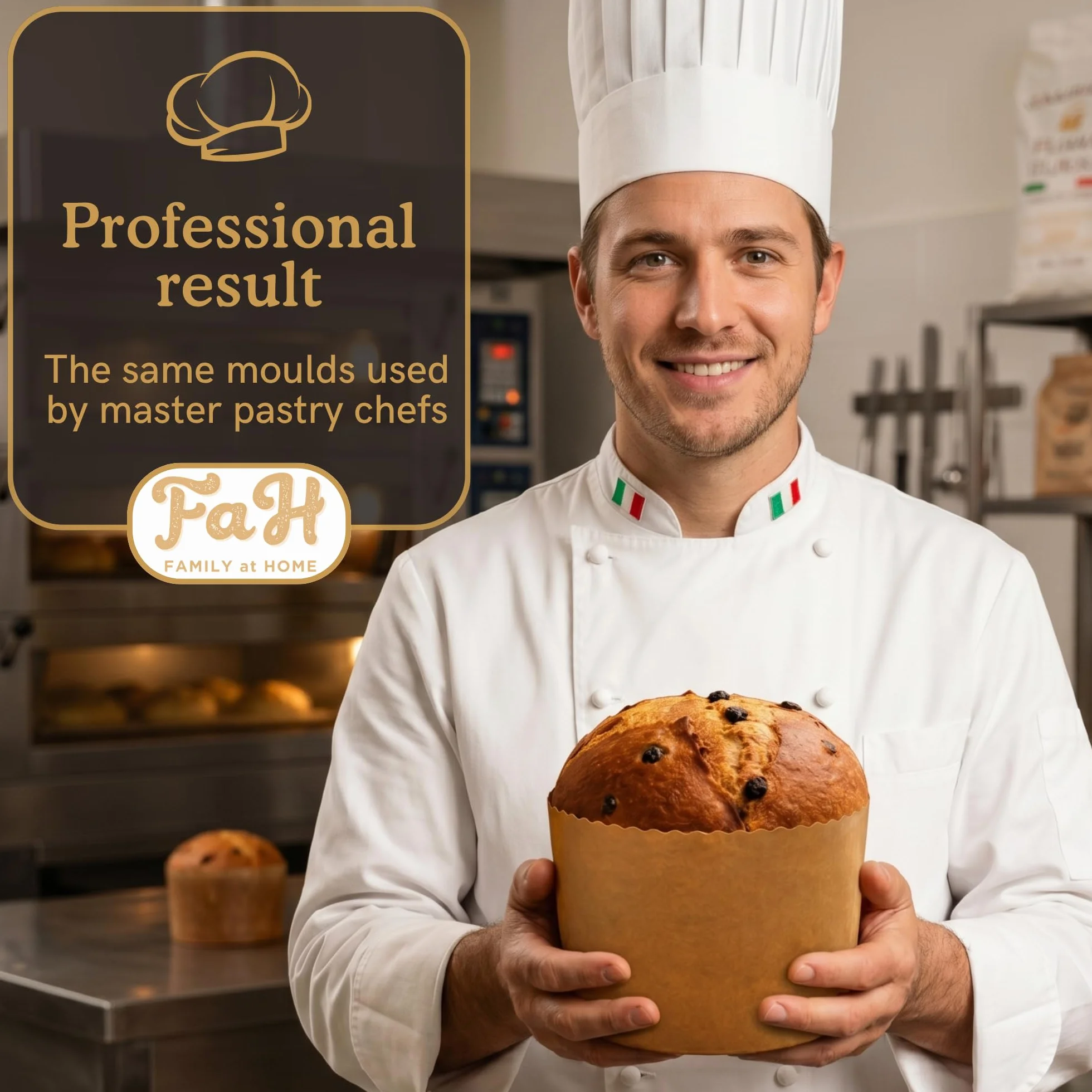 Forma do Panettone o wysokiej gęstości, 20 szt. Profesjonalne formy do pieczenia Panettone z czystego naturalnego papieru o wysokiej gęstości, formy do pieczenia Panettoni, odporne na ciepło 200°C