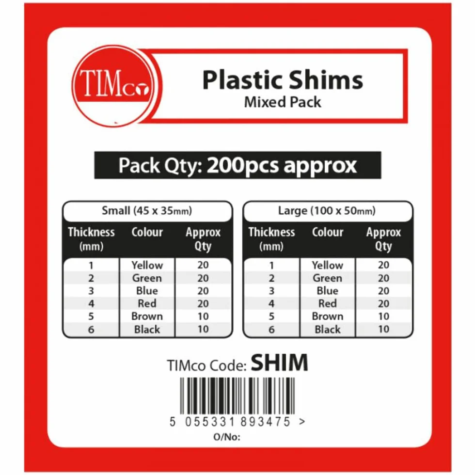 TIMco SHIM różne plastikowe miski - wielokolorowe (200 szt.)