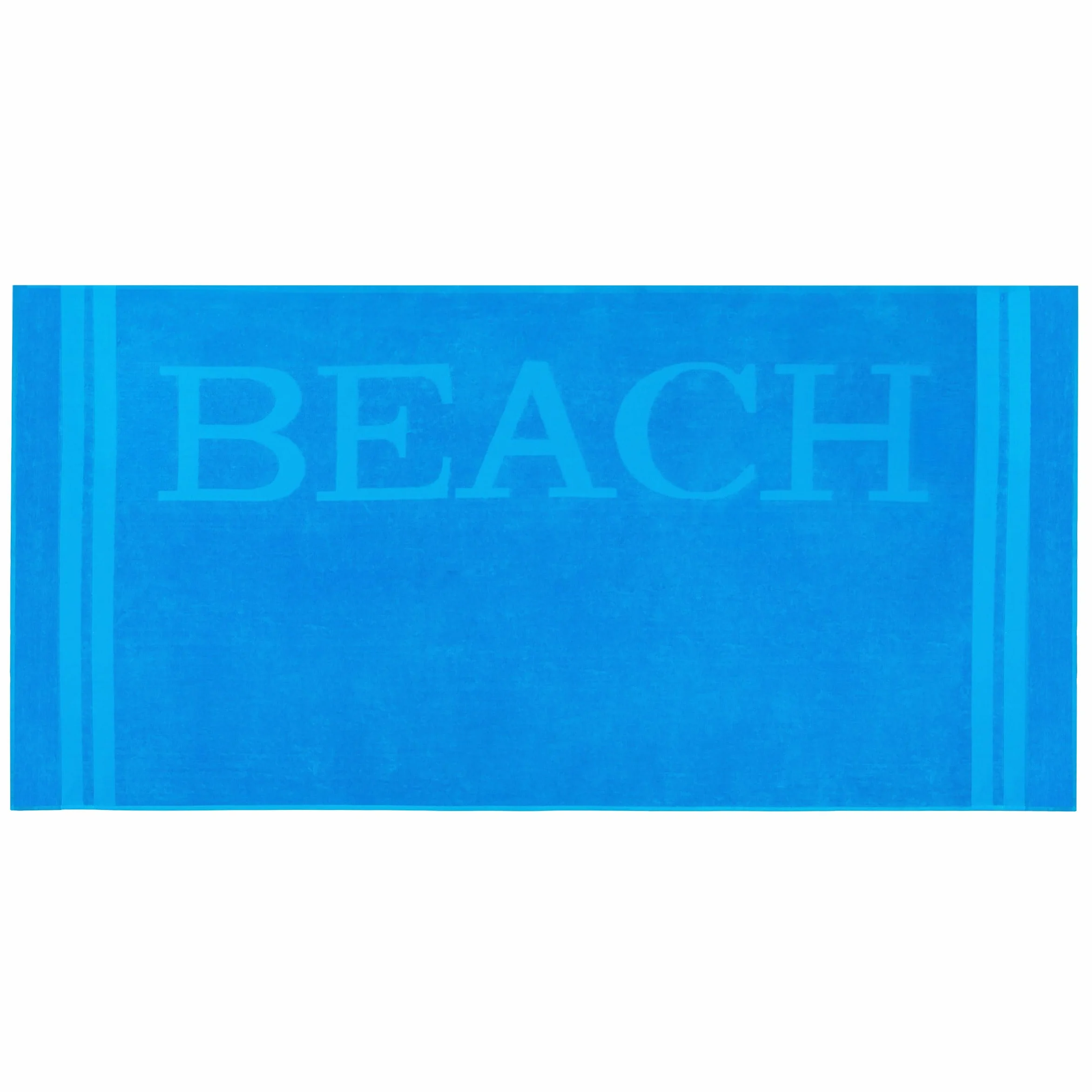 ZOLLNER Ręcznik plażowy welurowy 100% bawełna, 100 x 200 cm, turkusowy