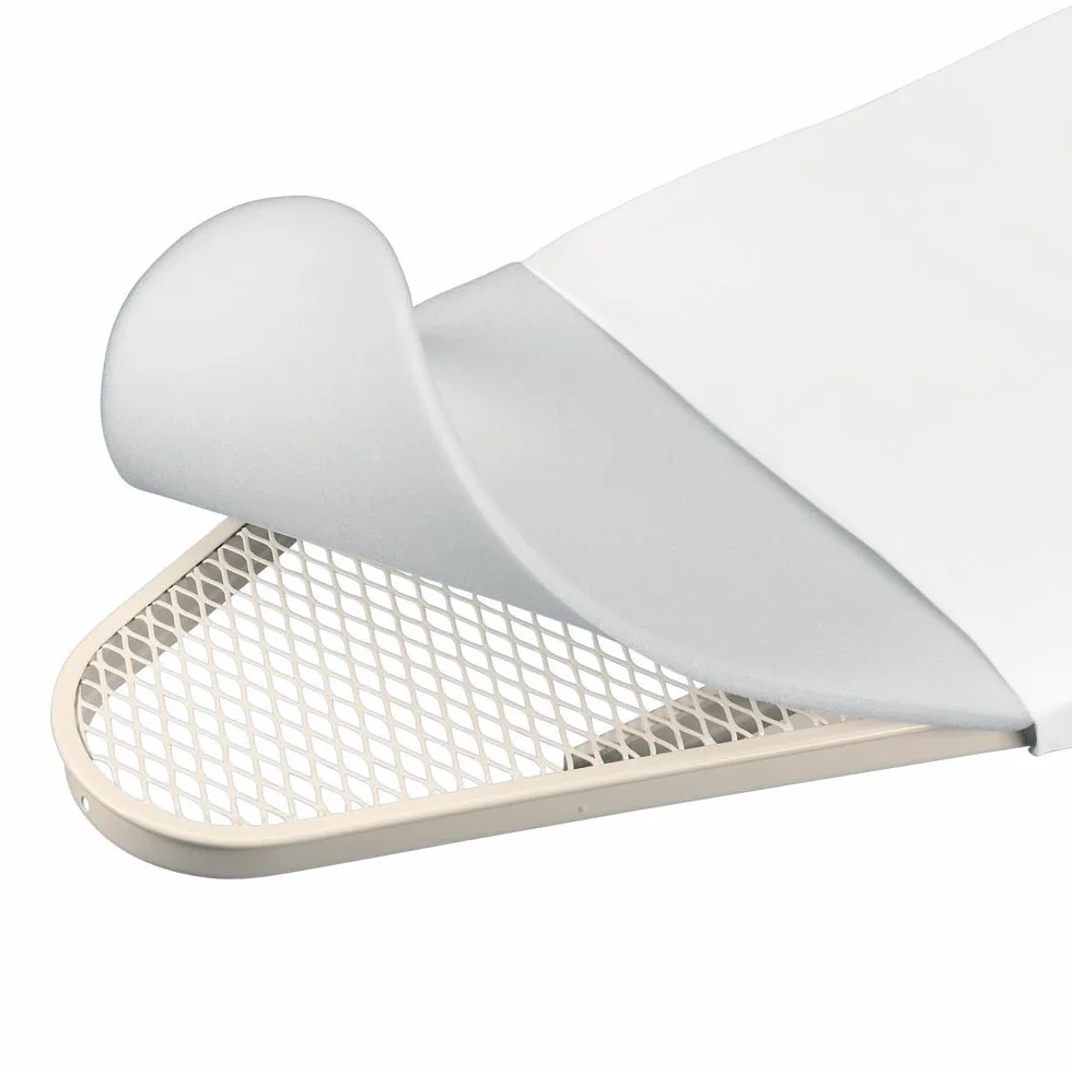 Brabantia Ironing Board Cover B 124x38 cm – Denim Blue | 100% Cotton Top Layer with 8mm Foam Padding | Perfect Fit for Size B Ironing Boards | Durable, Washable, and Easy to Install