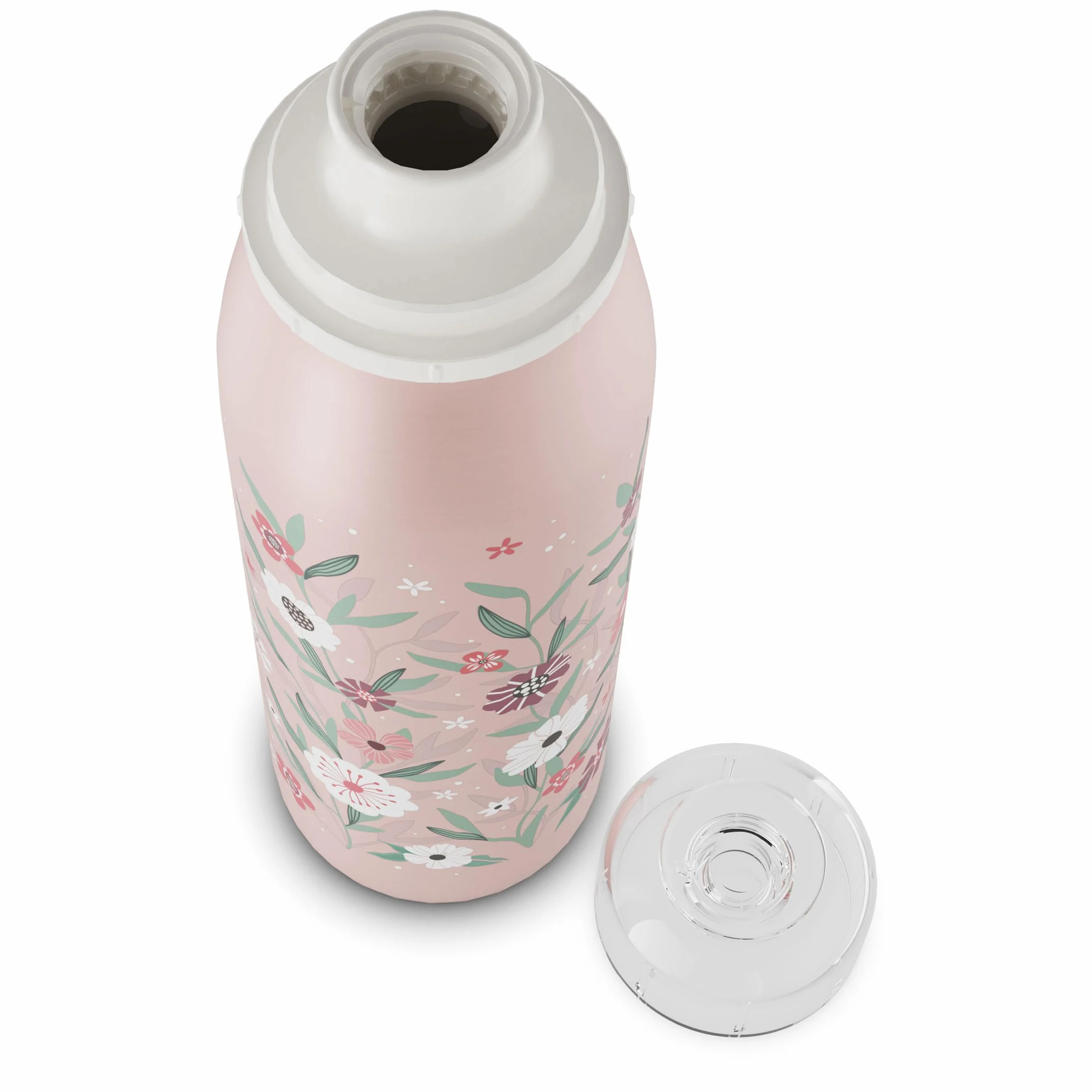 alfi Kids ISO BOTTLE 500 ml, różowa, pastelowa, termoizolacyjna butelka dla dzieci, stal nierdzewna, absolutnie szczelna, z zakrętką, utrzymuje ciepło przez 12 godzin, zimno przez 24 godziny, butelka