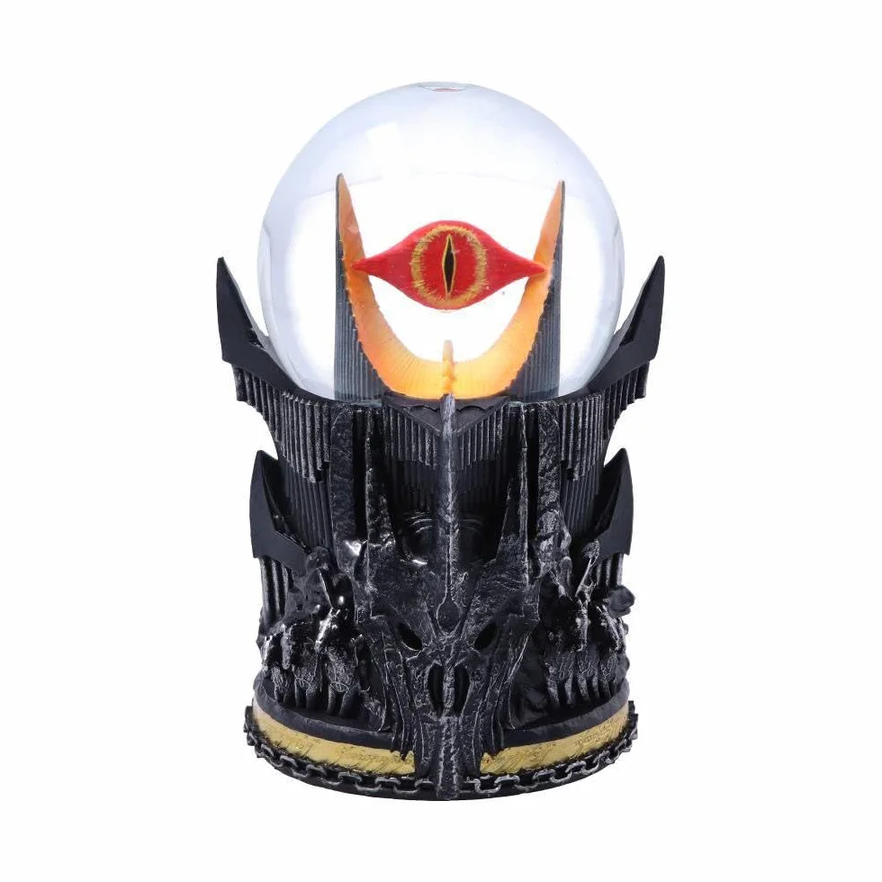 Nemesis Now Oficjalnie licencjonowana kula śnieżna Władca Pierścieni, Sauron, szara, 18 cm