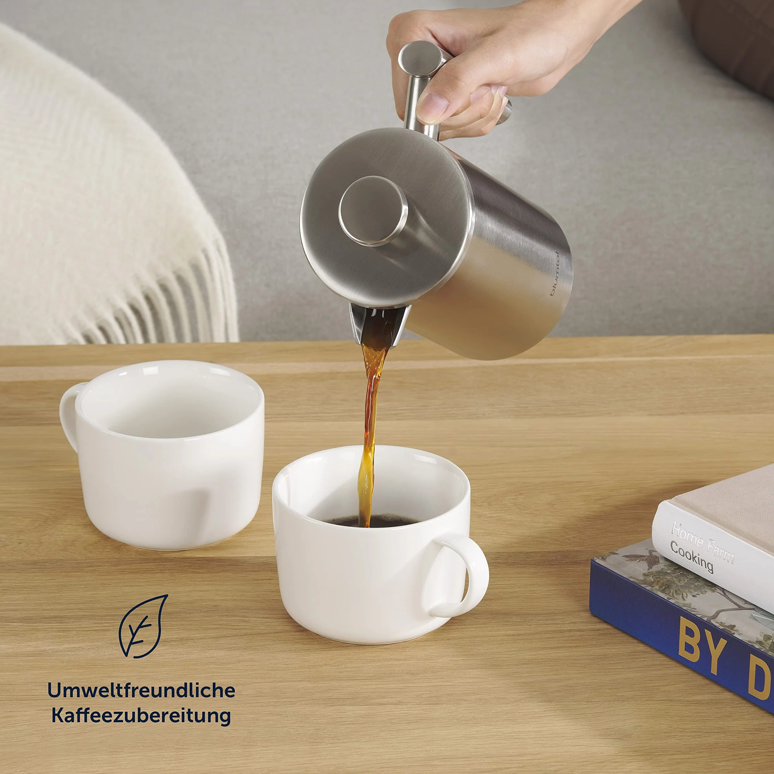 Blumtal French Press 600 ml - Stal nierdzewna, izolacja, miarka, filtr, instrukcja