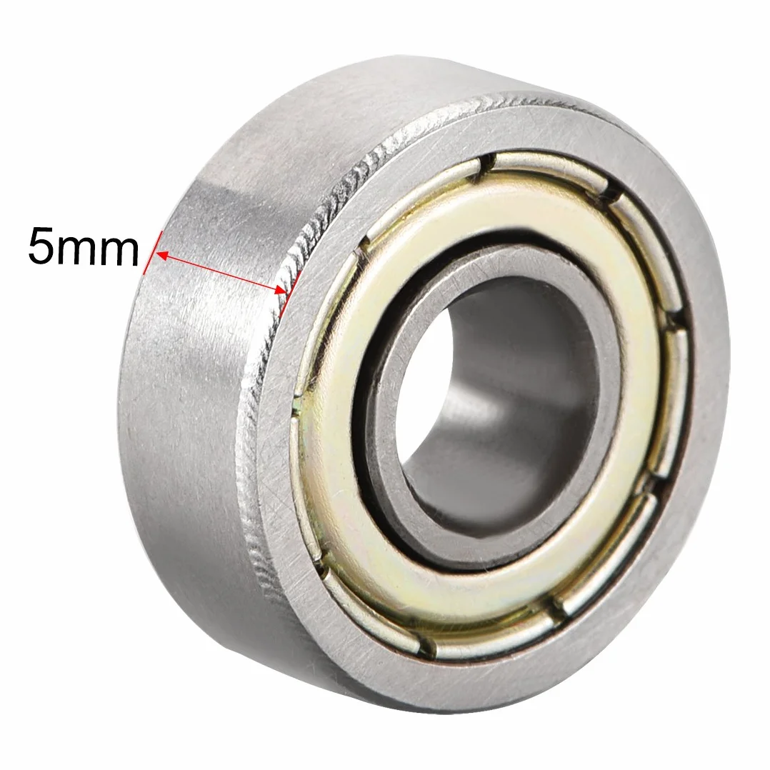 sourcing map 20 szt. łożysko kulkowe zwykłe 605Z podwójny szyld 5 mm x 14 mm x 5 mm stal węglowa DE de
