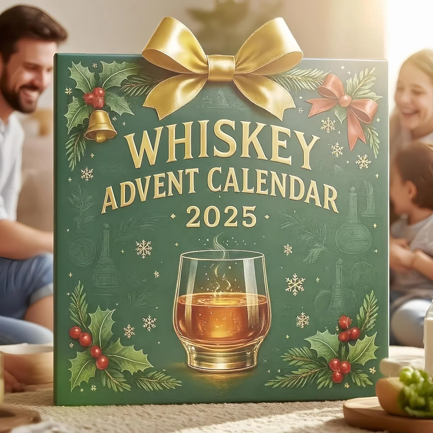 Pudełka z kalendarzem adwentowym whisky na rok 2025, 24 wisiorki premium z whisky do świątecznego odliczania i dawania prezentów, codzienna podróż degustacyjna po świecie whisky - z mo Graphic Design