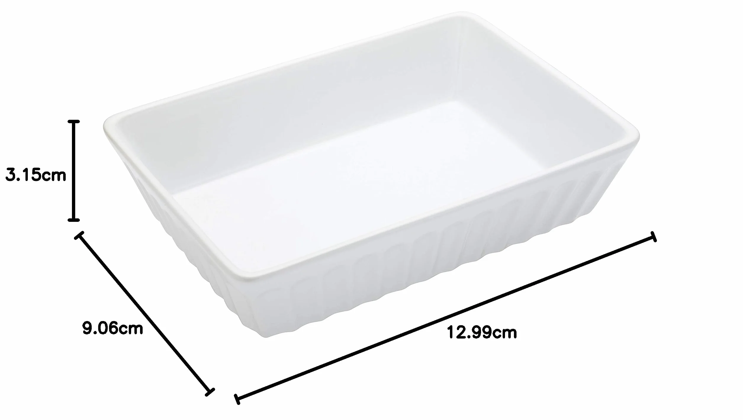 KitchenCraft Naczynie do Lasagne World of Flavours, Kamionka, 33 × 23 cm – Kolor Biały