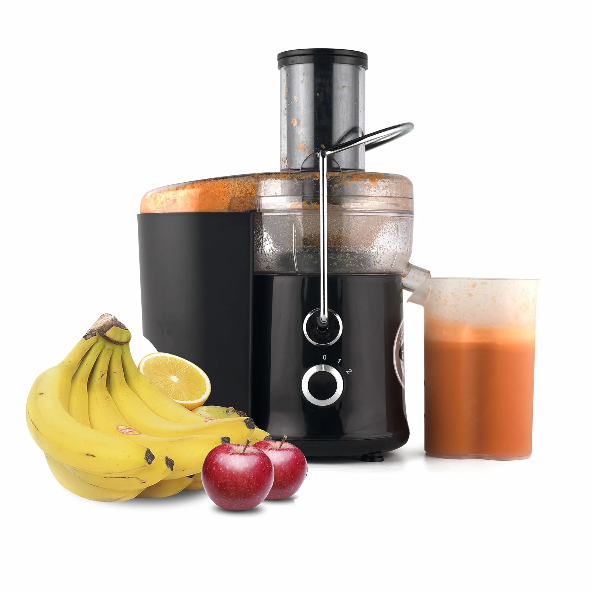 Potężna sokowirówka Starlyf XL Juicer, 600W, 2 prędkości, Bez BPA, Do gotowania, Explulsa pulpy, Soki szybciej, owoce i warzywa Cold Press Soki, Cichy