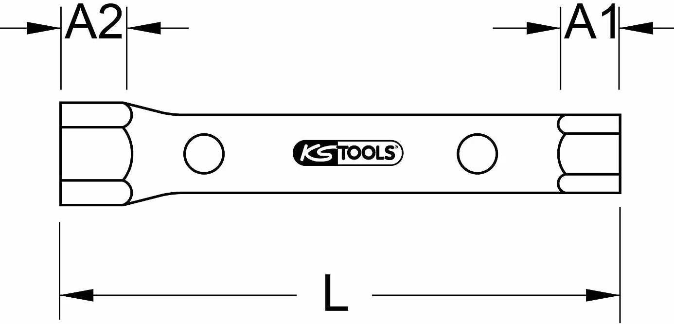 KS Tools 518.0878 Klucz nasadowy rurowy, 21x23mm