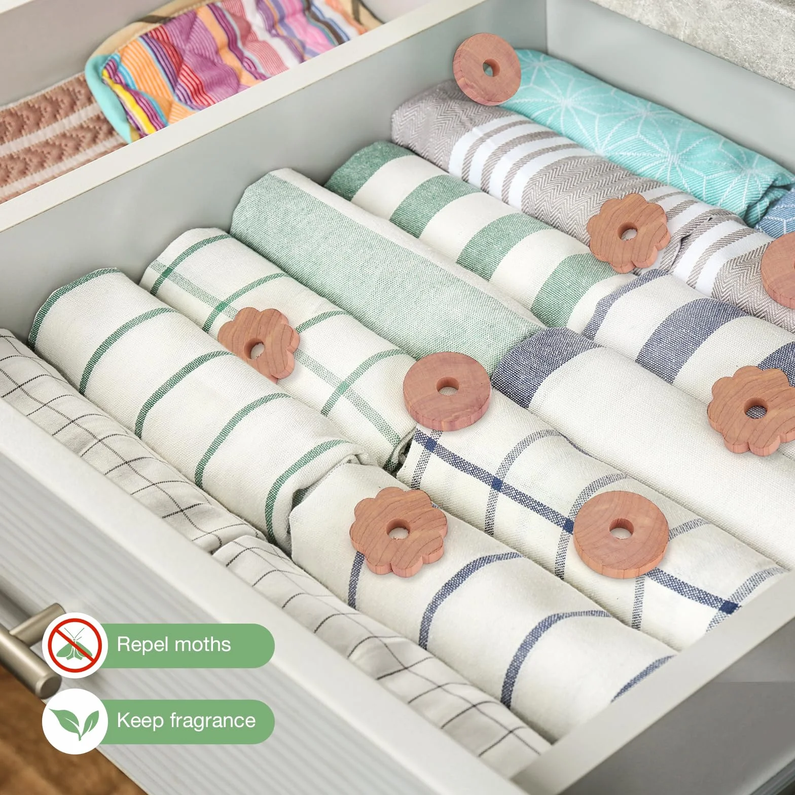 Yizhet Ochrona przed molami z drewna cedrowego, 26 sztuki