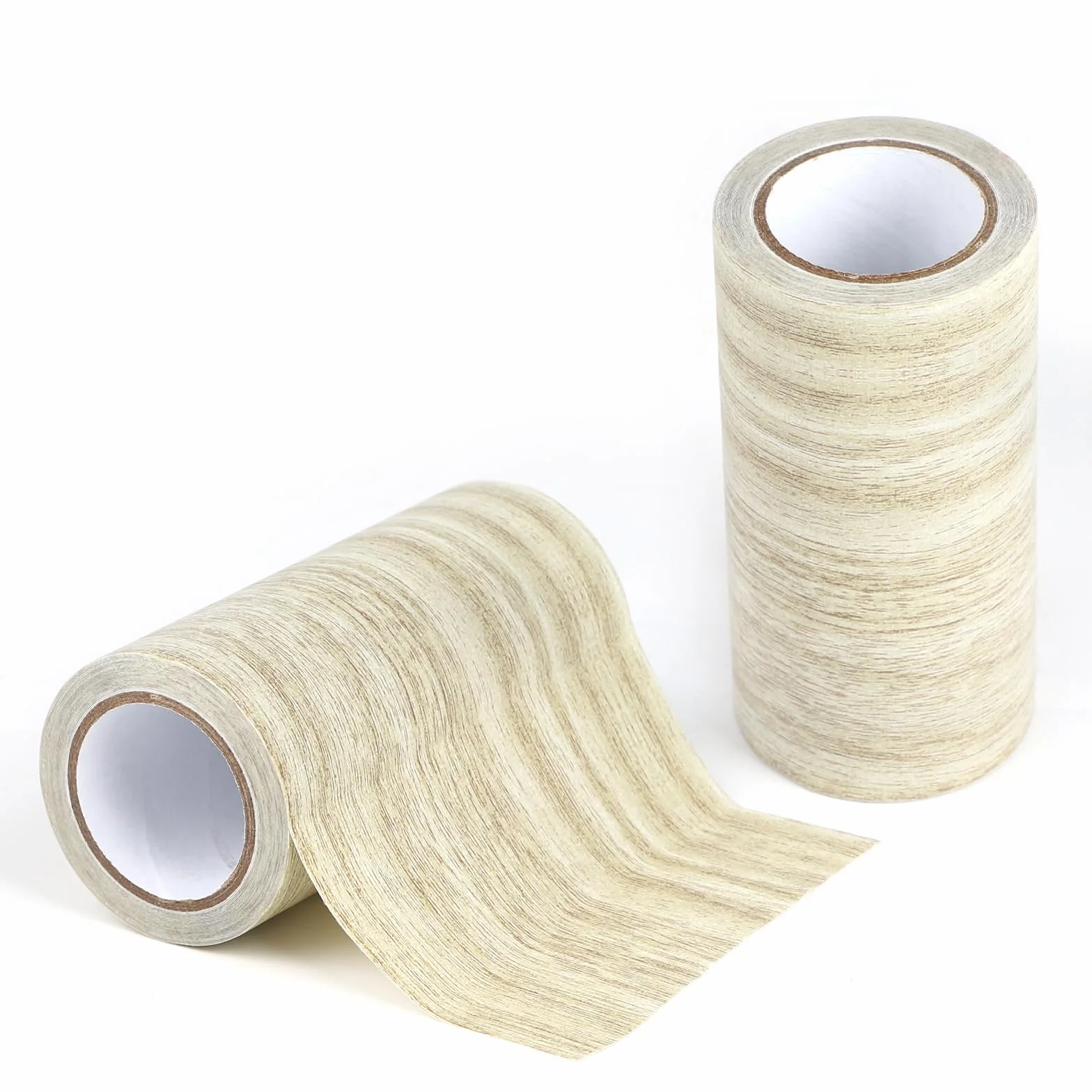 lalago Taśma klejąca do naprawy mebli ziarna drewna, 15 cm x 4,57 m, efekt drewna, taśma naprawcza do podłóg realistycznych ziaren drewna (jasnoszara)