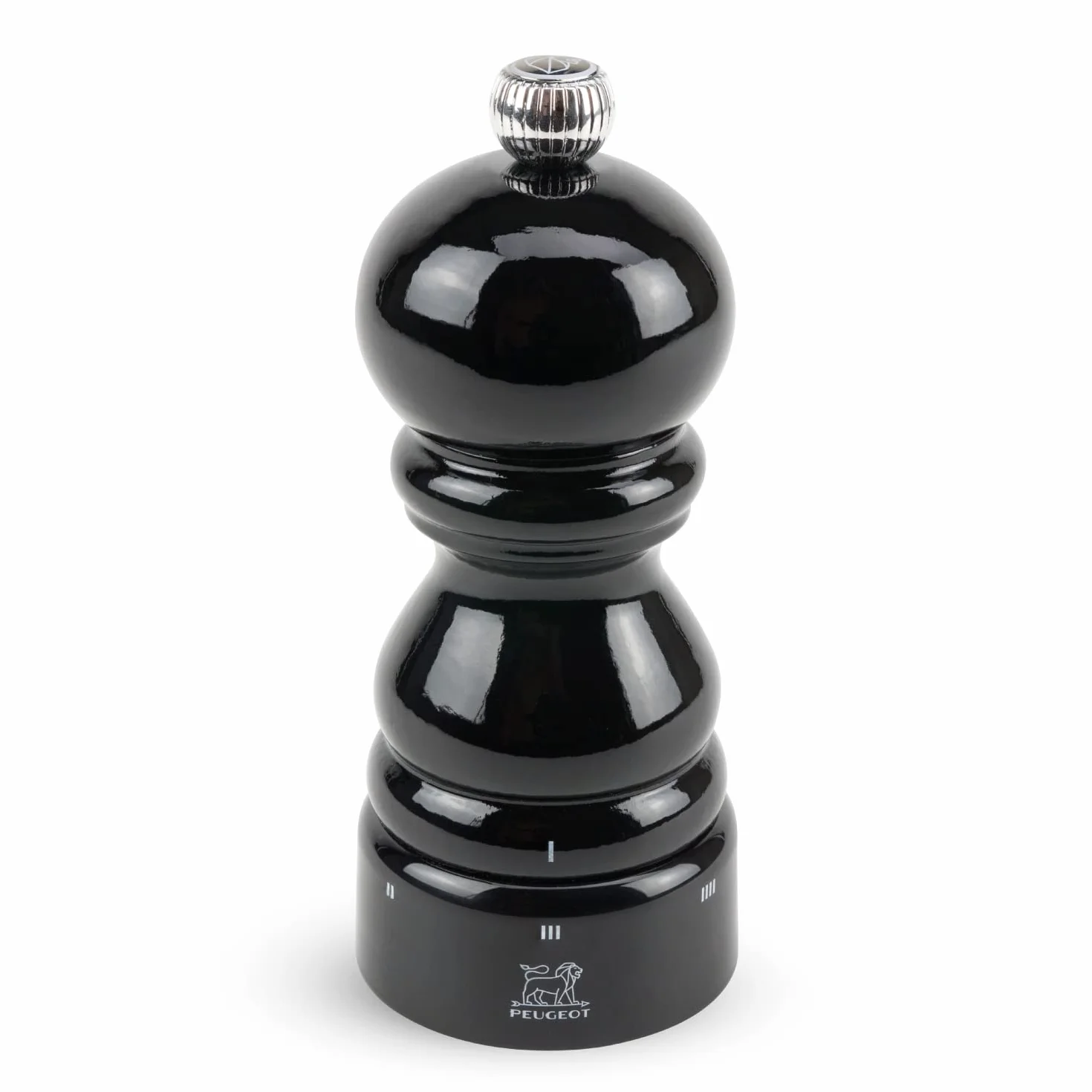 PEUGEOT Młynek solny Paris u'Select 12 cm, 6 ustawień mielenia, drewno PEFC, czarny