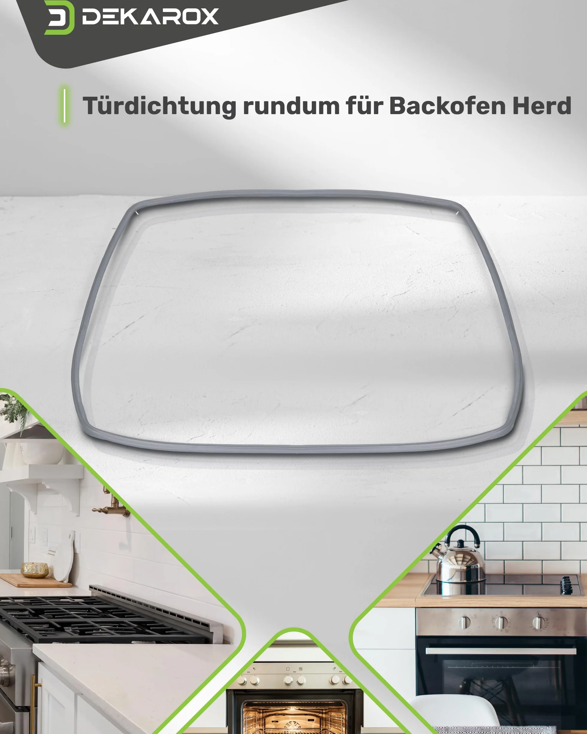 Uszczelka do drzwi, 480 x 360 mm, 4 haki, kompatybilna z Miele Imperial Quelle 6432220 do piekarnika