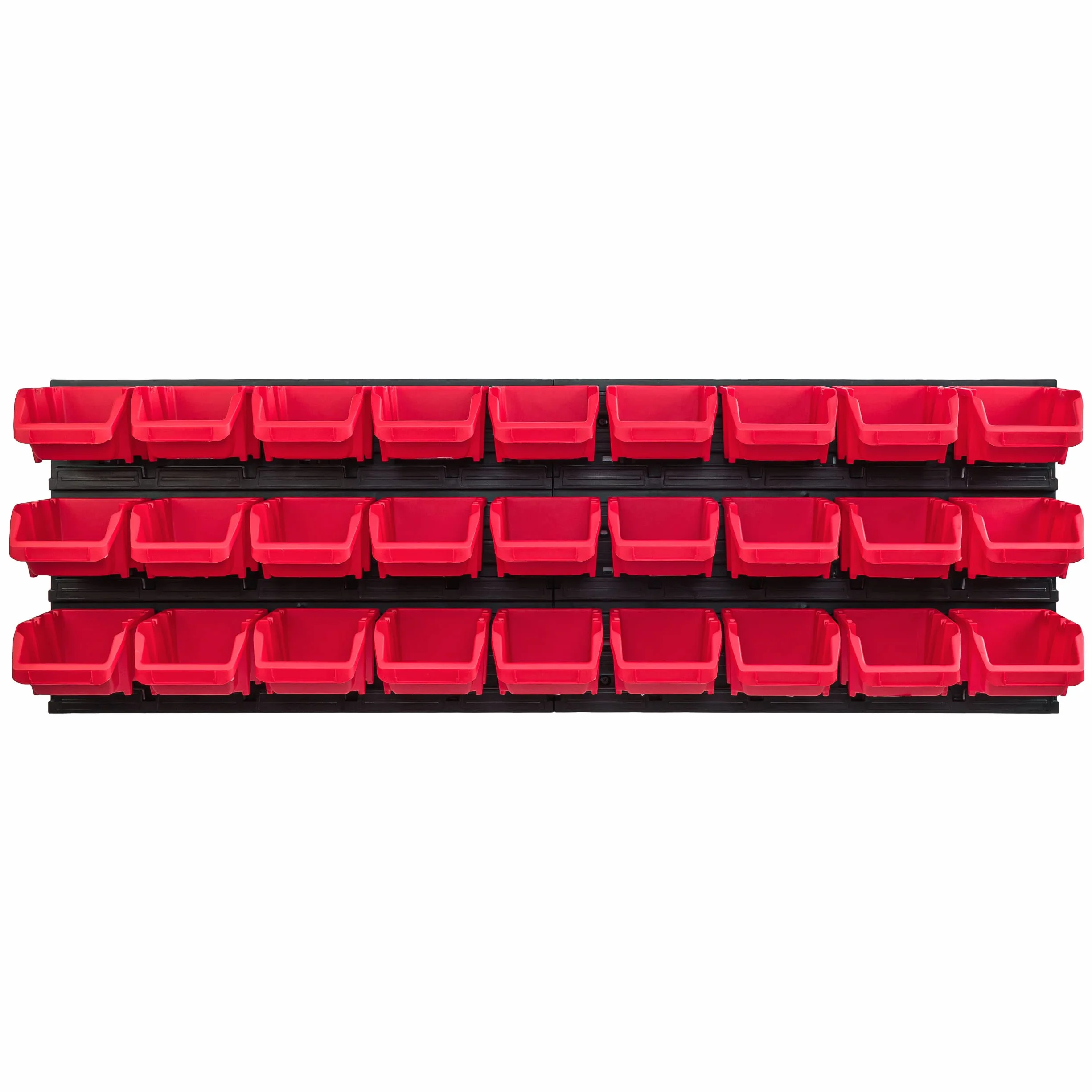 System magazynowy regał warsztatowy | 115 x 39 cm | 27 szt. | regał ścienny z pojemnikami do układania - płyty ścienne ekstra mocny regał na przedmioty ściana magazynowa regał garażowy