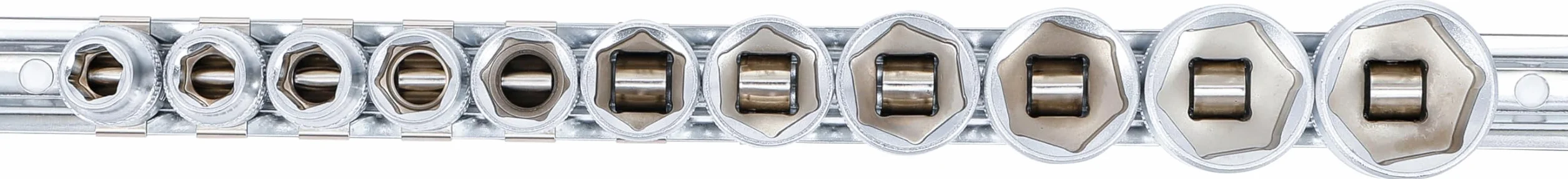 BGS 9110 | Zestaw nasadek sześciokątnych | 10 mm (3/8") | 5/16" - 7/8" | 11 szt.