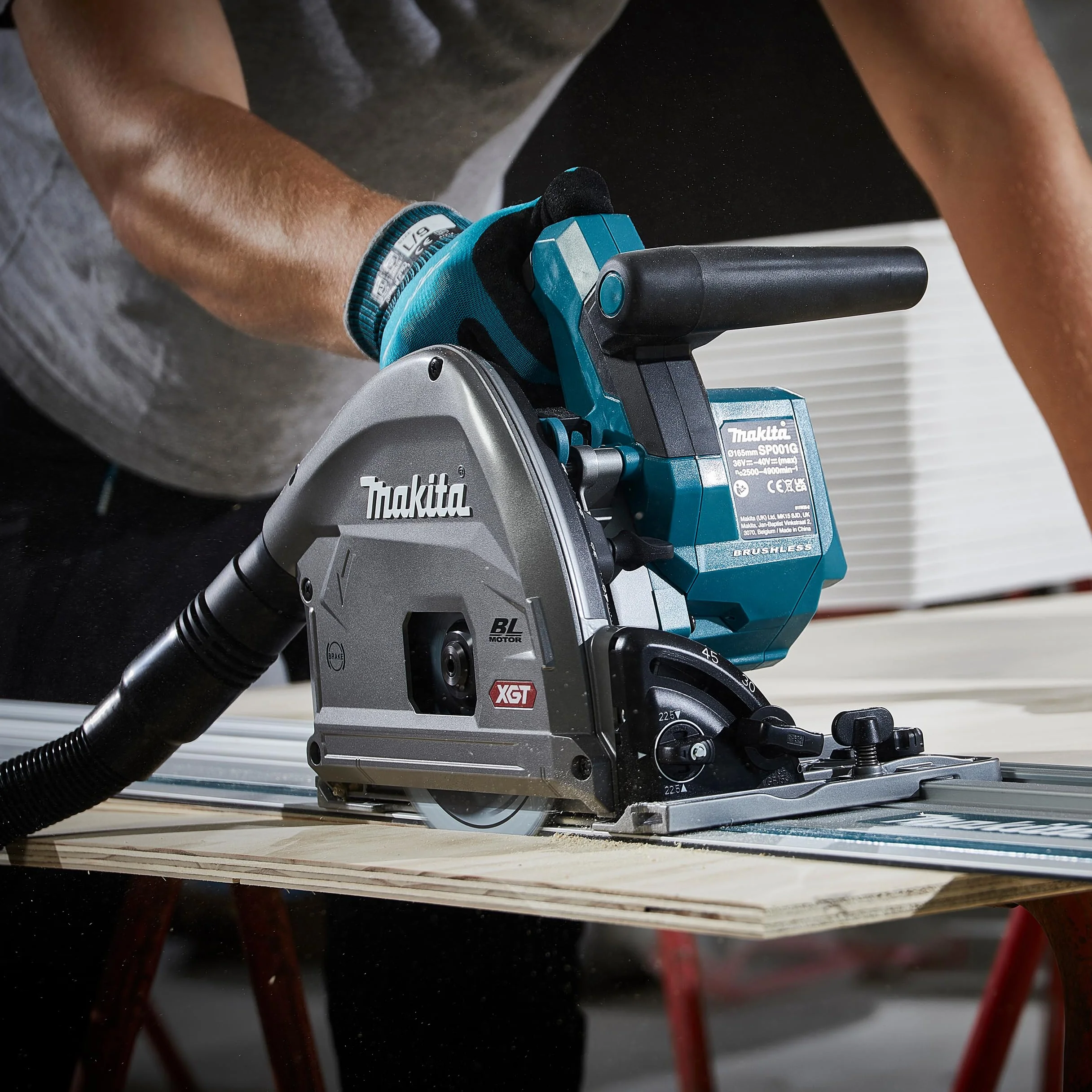 Makita SP001GZ03 Akumulatorowa Piła Zanurzeniowa 56 mm, 40 V maks., Bez Akumulatora, bez Ładowarki, w Makpac