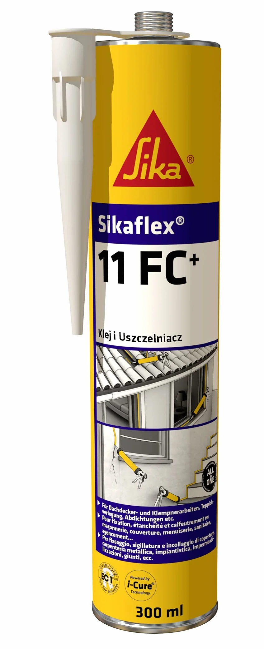 Sikaflex 11FC+, Jasny brąz, Uniwersalny klej pliuretanowy, łączenie i klejenie, wewnątrz i na zewnątrz, 300ml